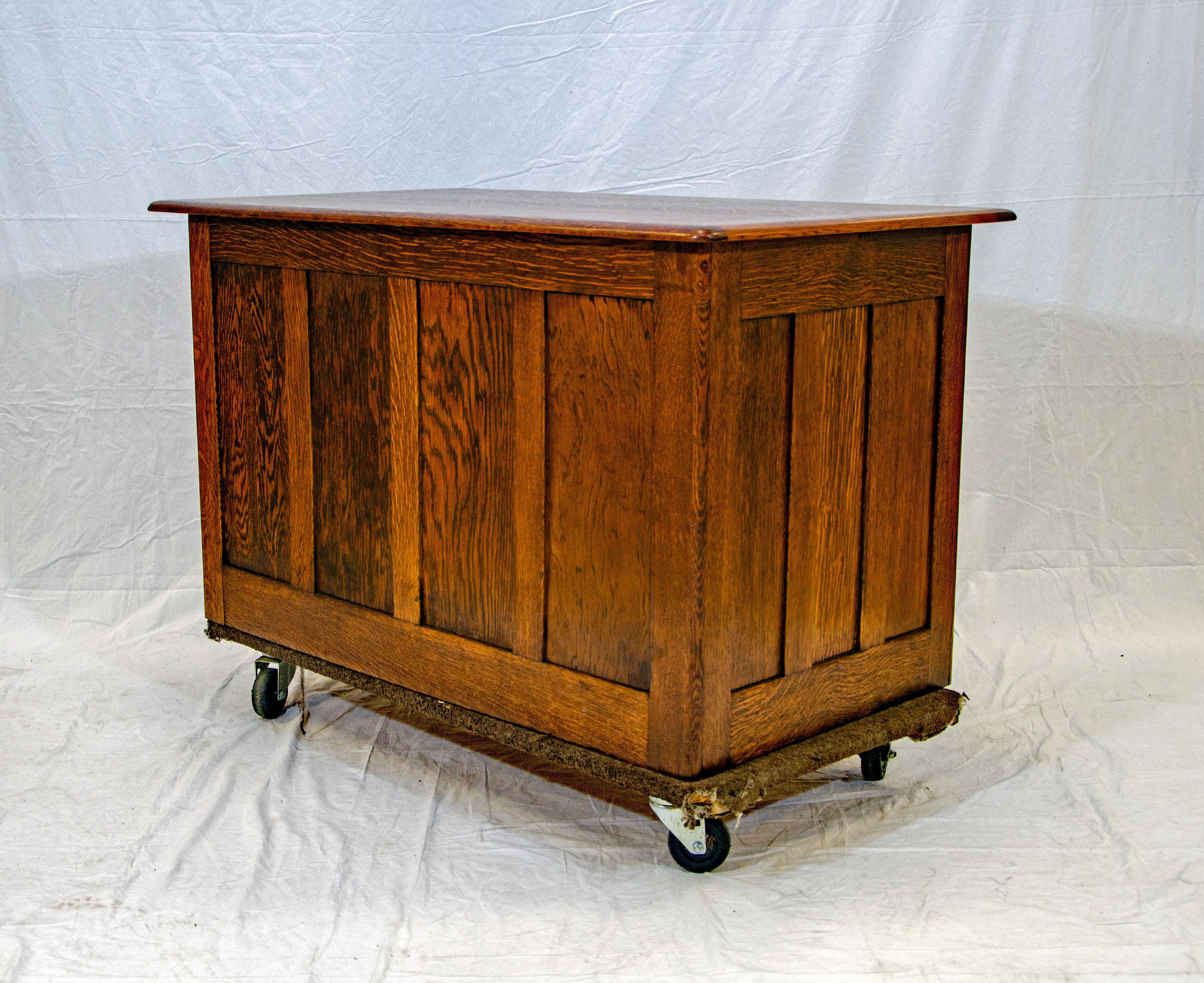 vintage pedestal desk