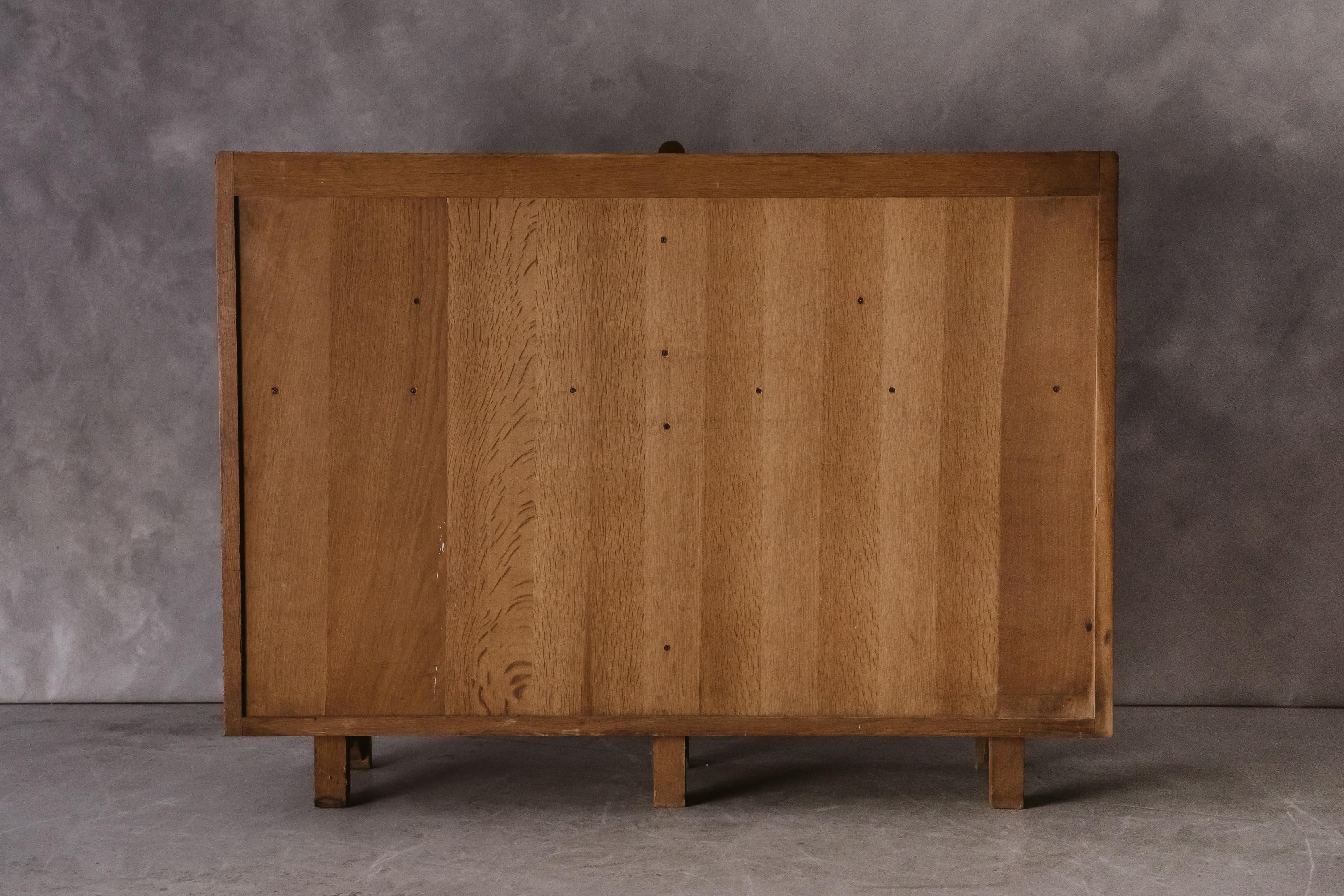 Vintage Oak Guillerme & Chambron Sideboard from France, circa 1960 3