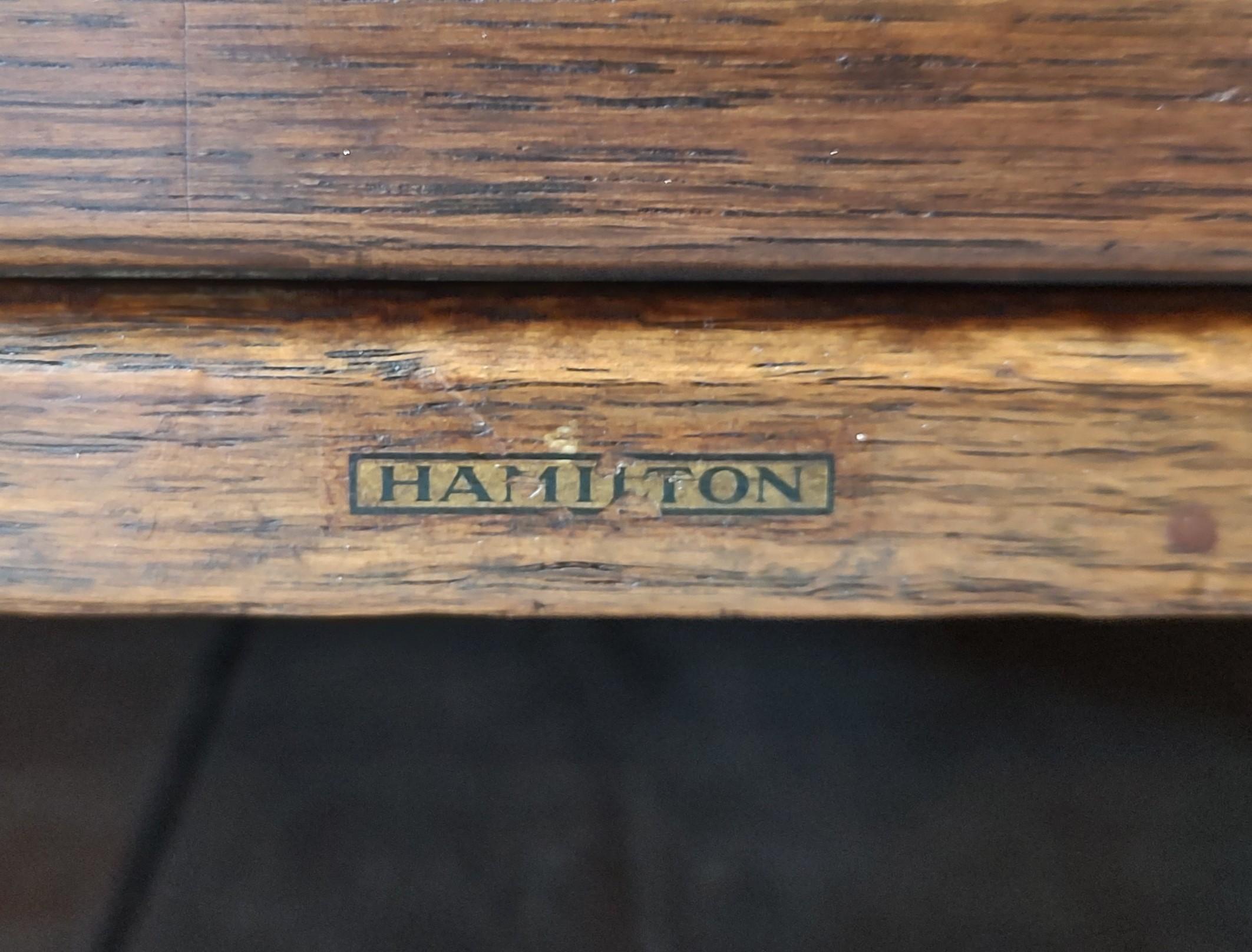 Vintage Oak Hamilton Flat File 10