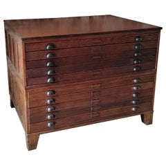Vintage Oak Hamilton Flat File
