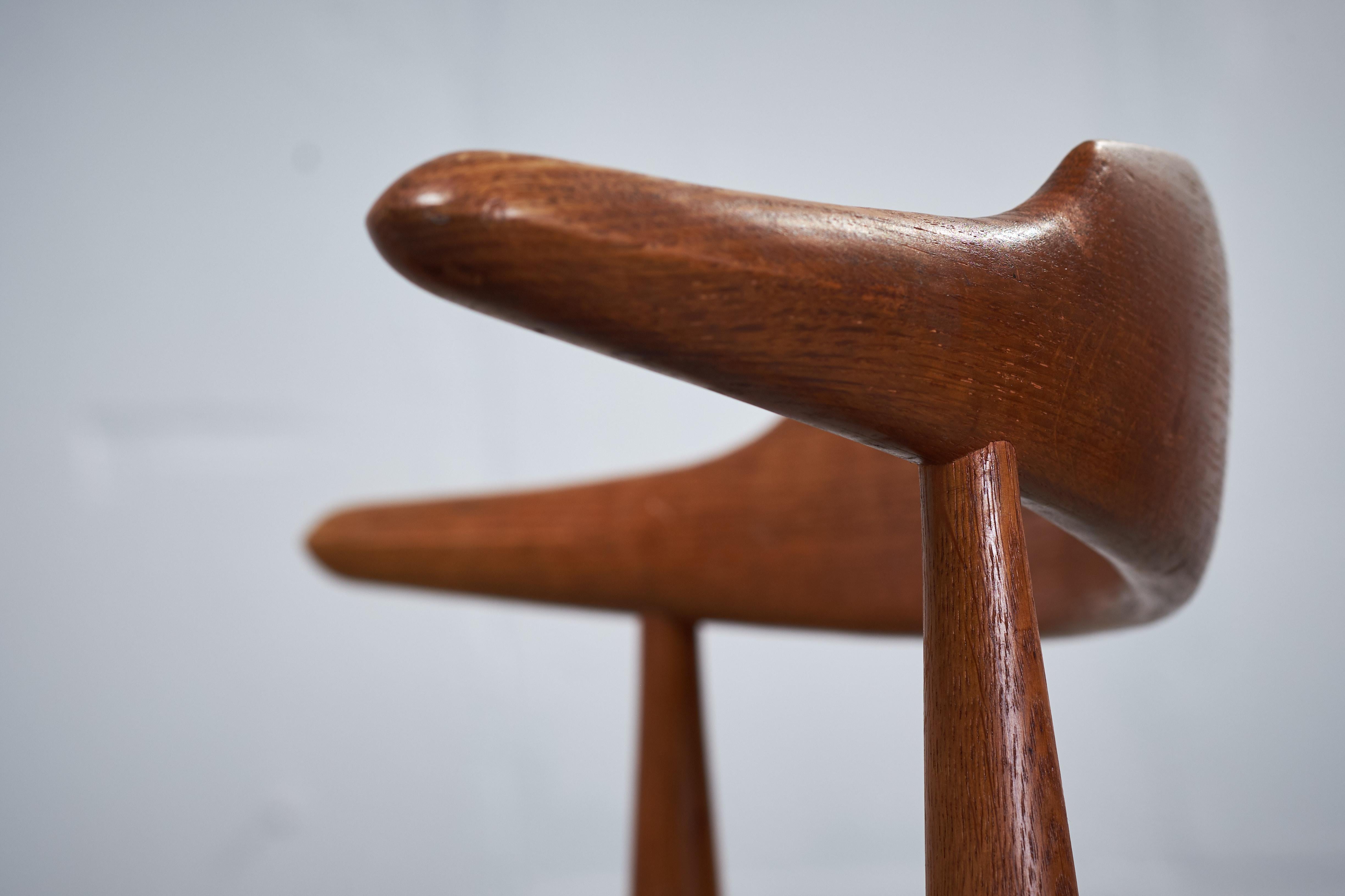 Vintage Oak Heart Chair FH 4103 by Hans J. Wegner for Fritz Hansen For Sale 5