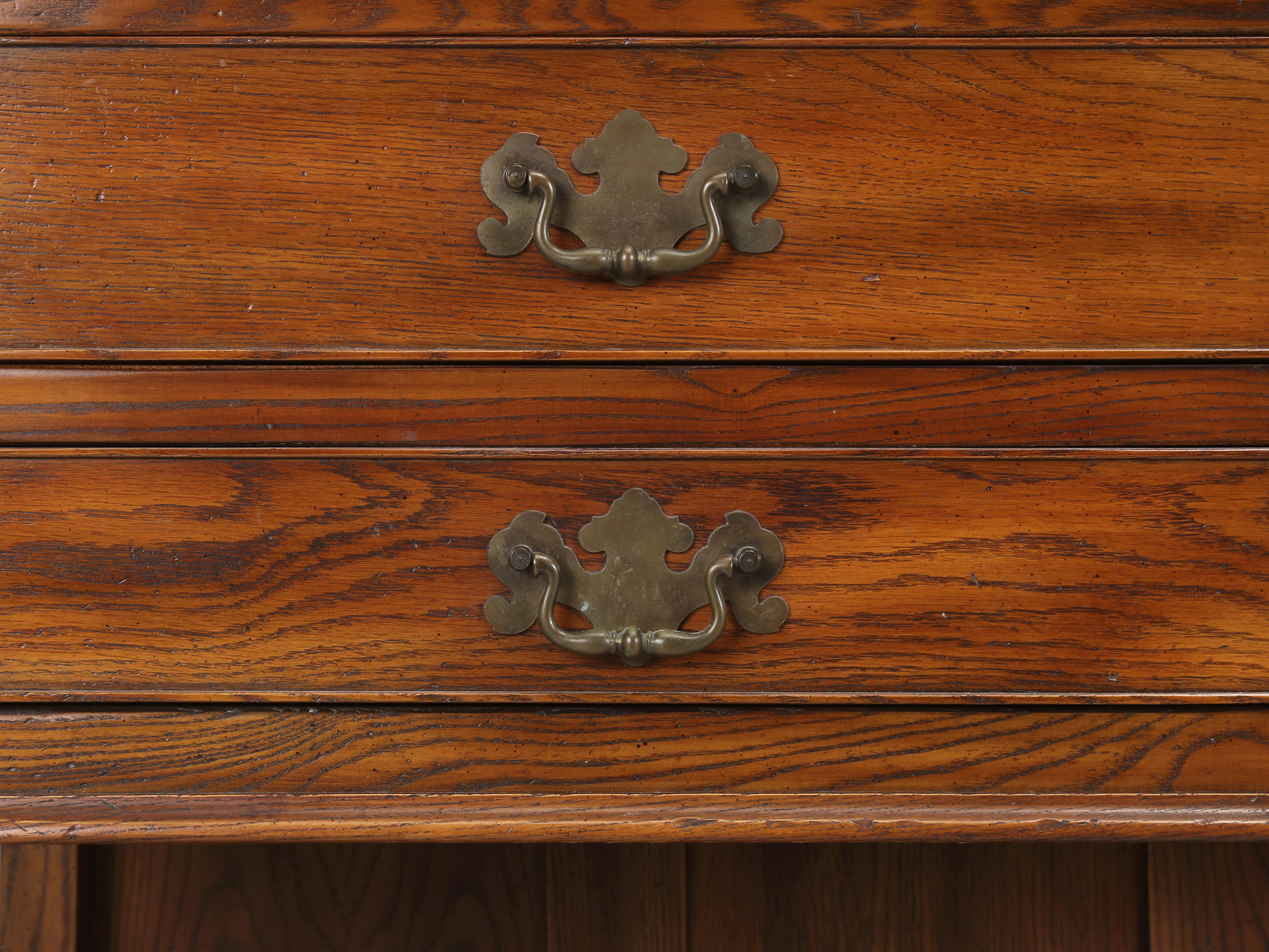 Vintage Oak Hutch by John Widdicomb from Baker, Knapp and Tubbs Showroom LA. For Sale 7