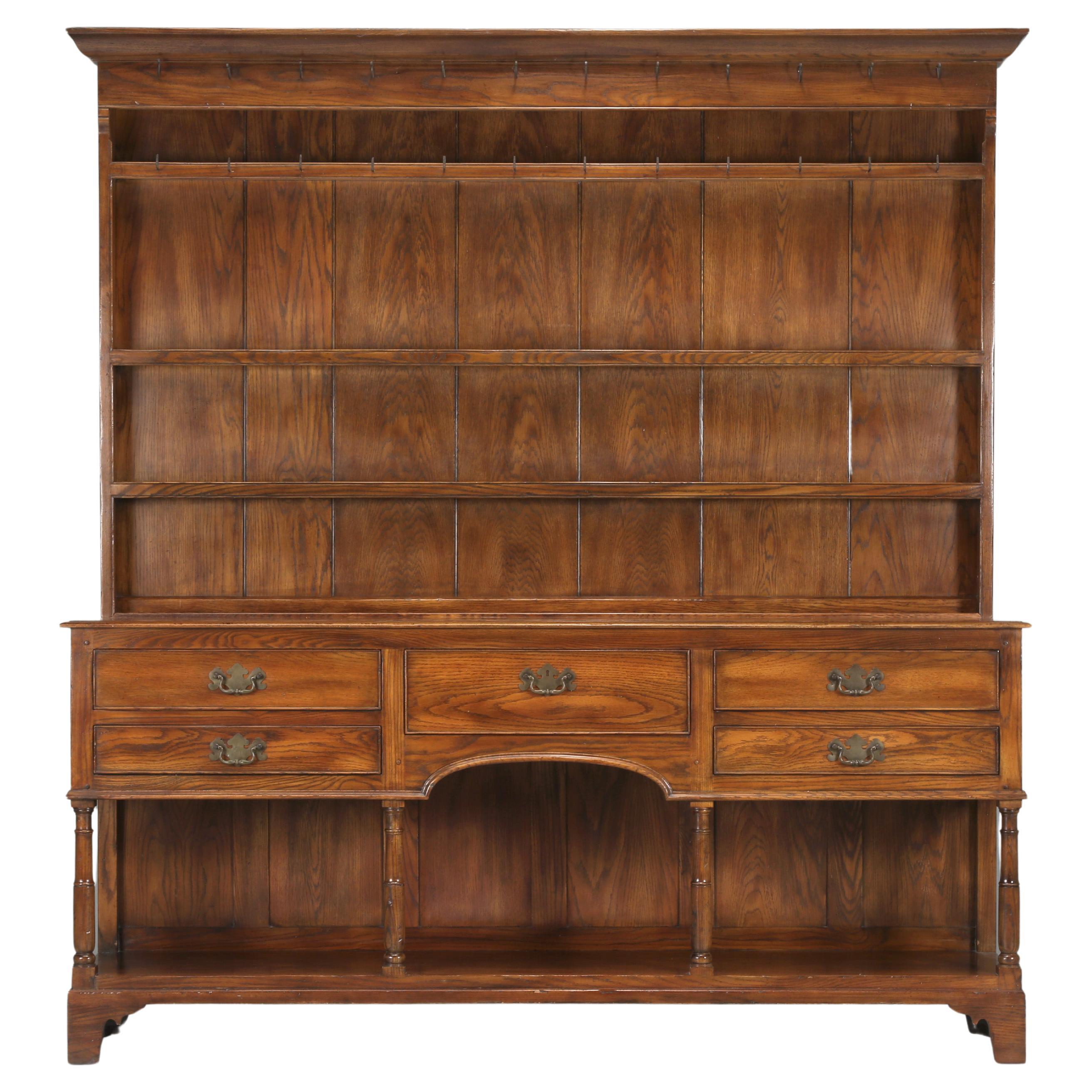 Vintage Oak Hutch by John Widdicomb from Baker, Knapp and Tubbs Showroom LA. For Sale