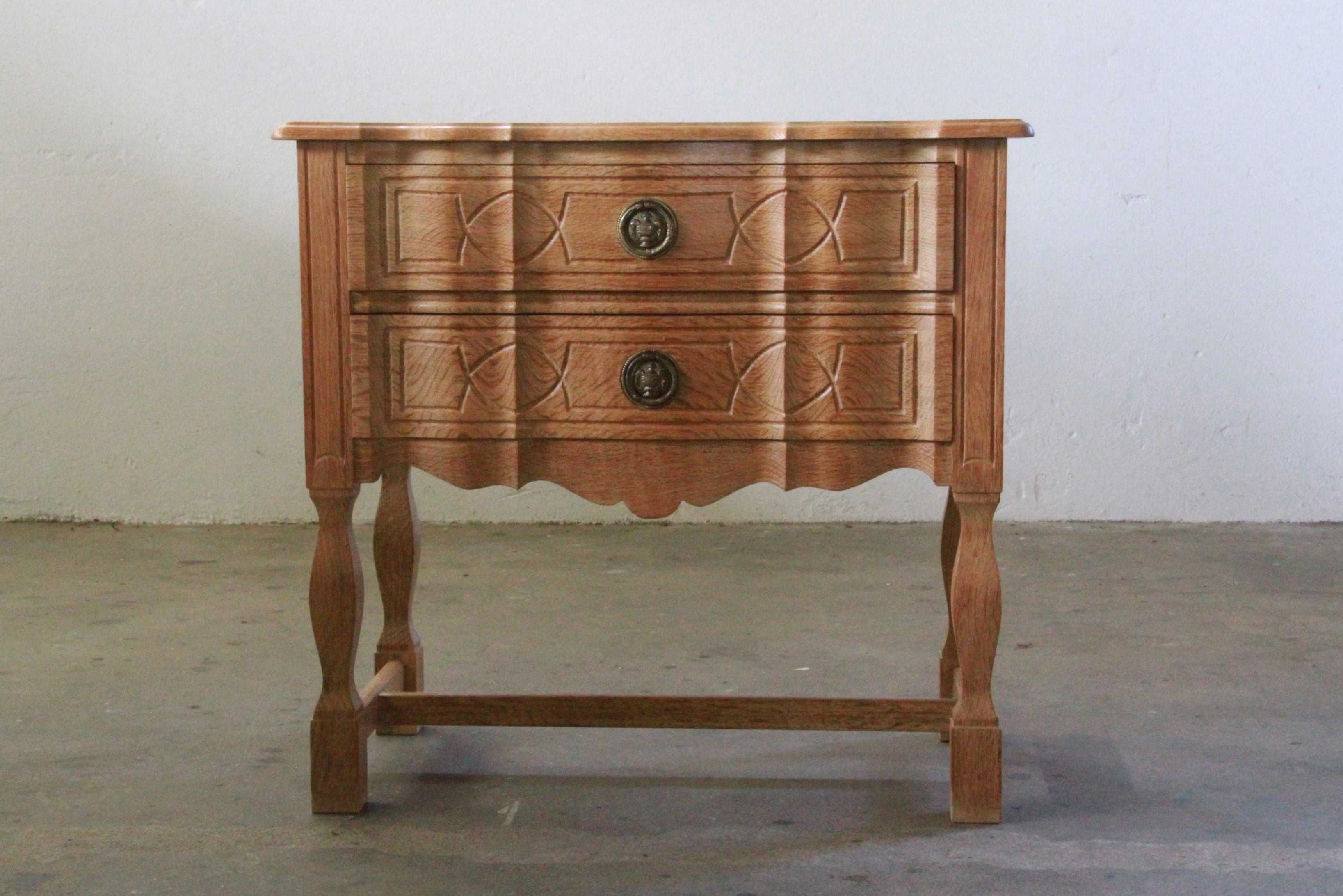 Vintage Oak Nightstand / Bedside table, Denmark 1960s 1