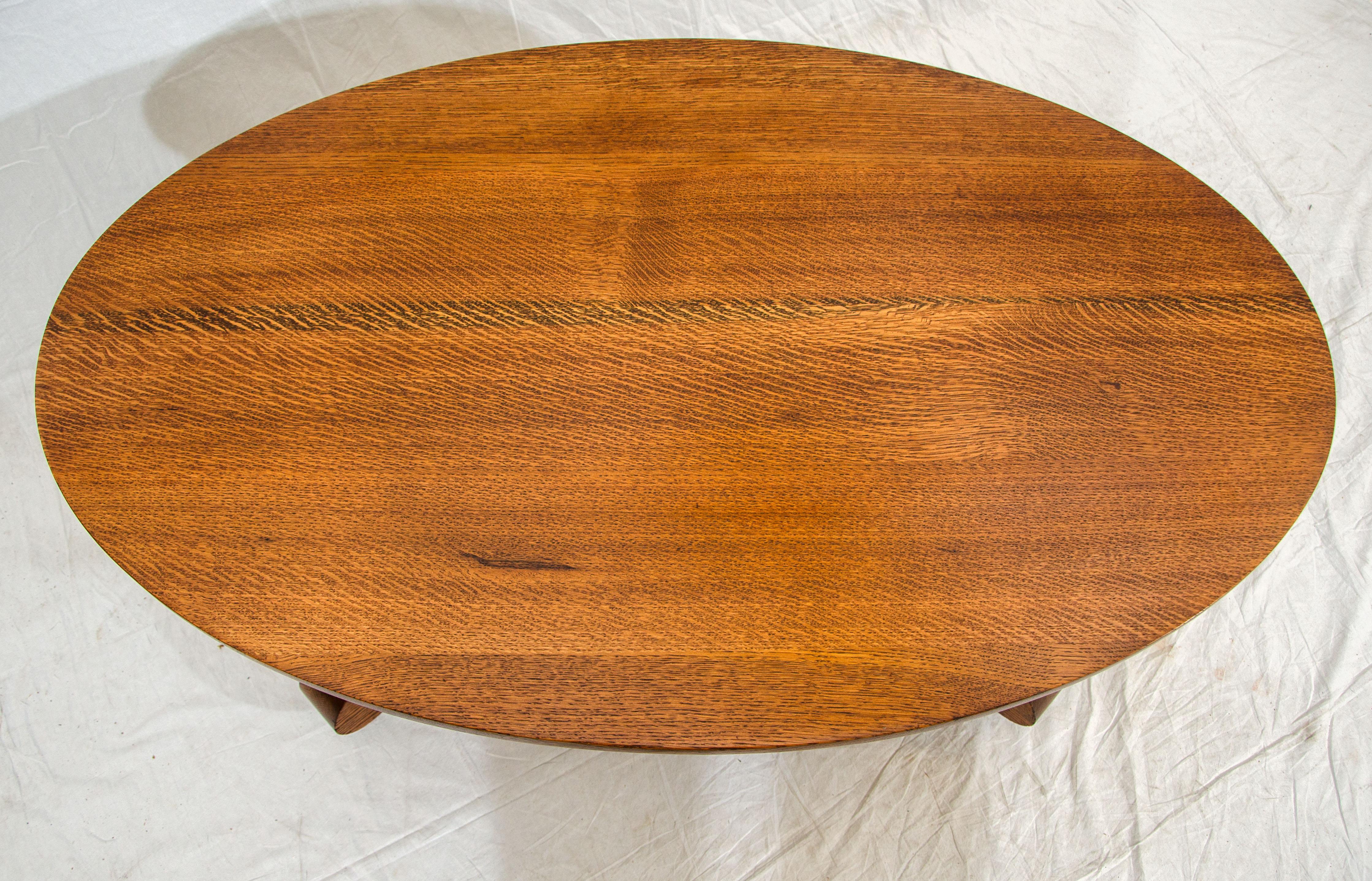 antique oval coffee table