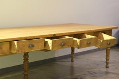 Vintage Oak Passing Table, 1950s