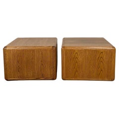 Vintage Oak Plinth Side Tables - Sold Separately