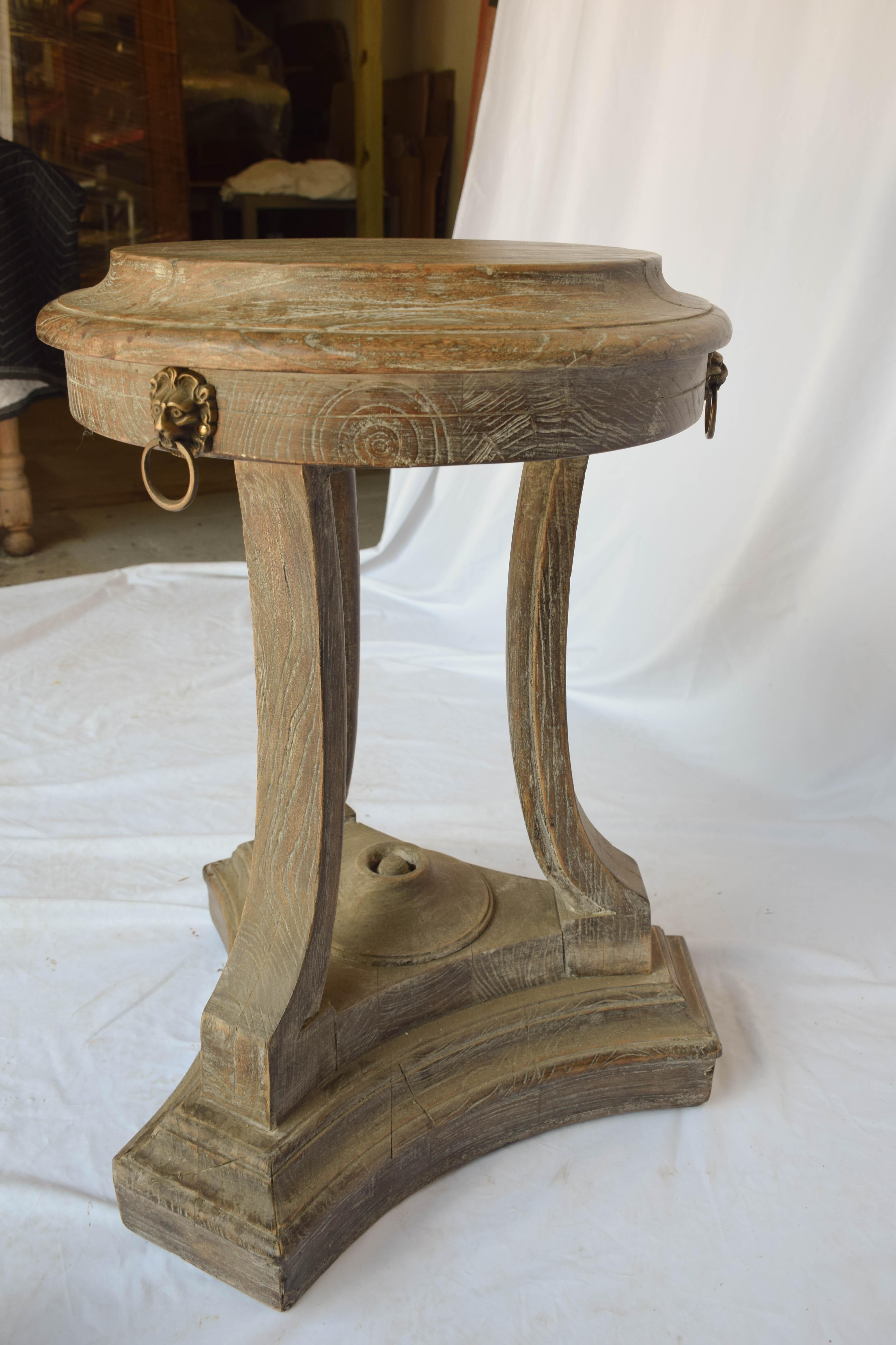 Vintage Oak Round Table 2