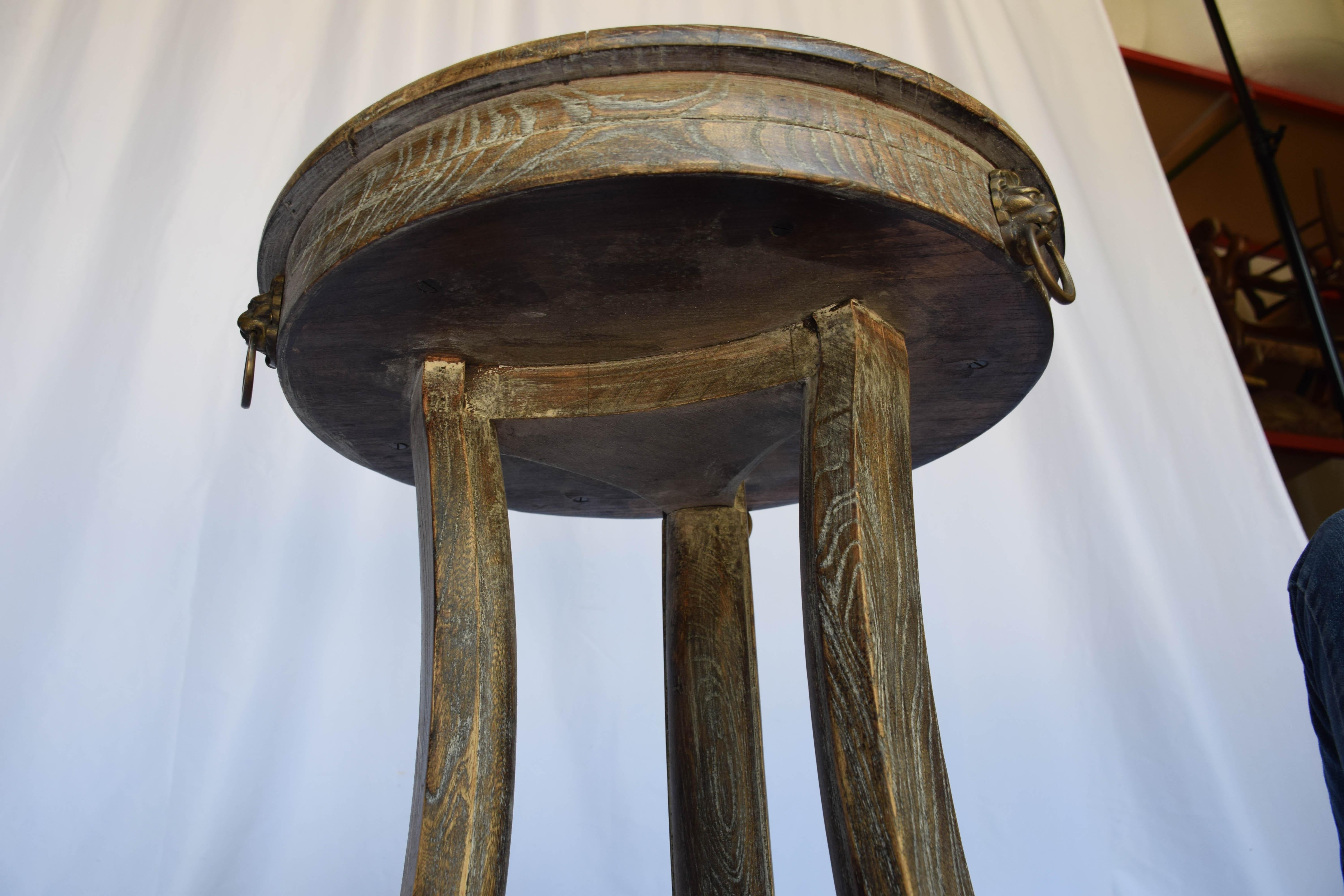Vintage Oak Round Table 5