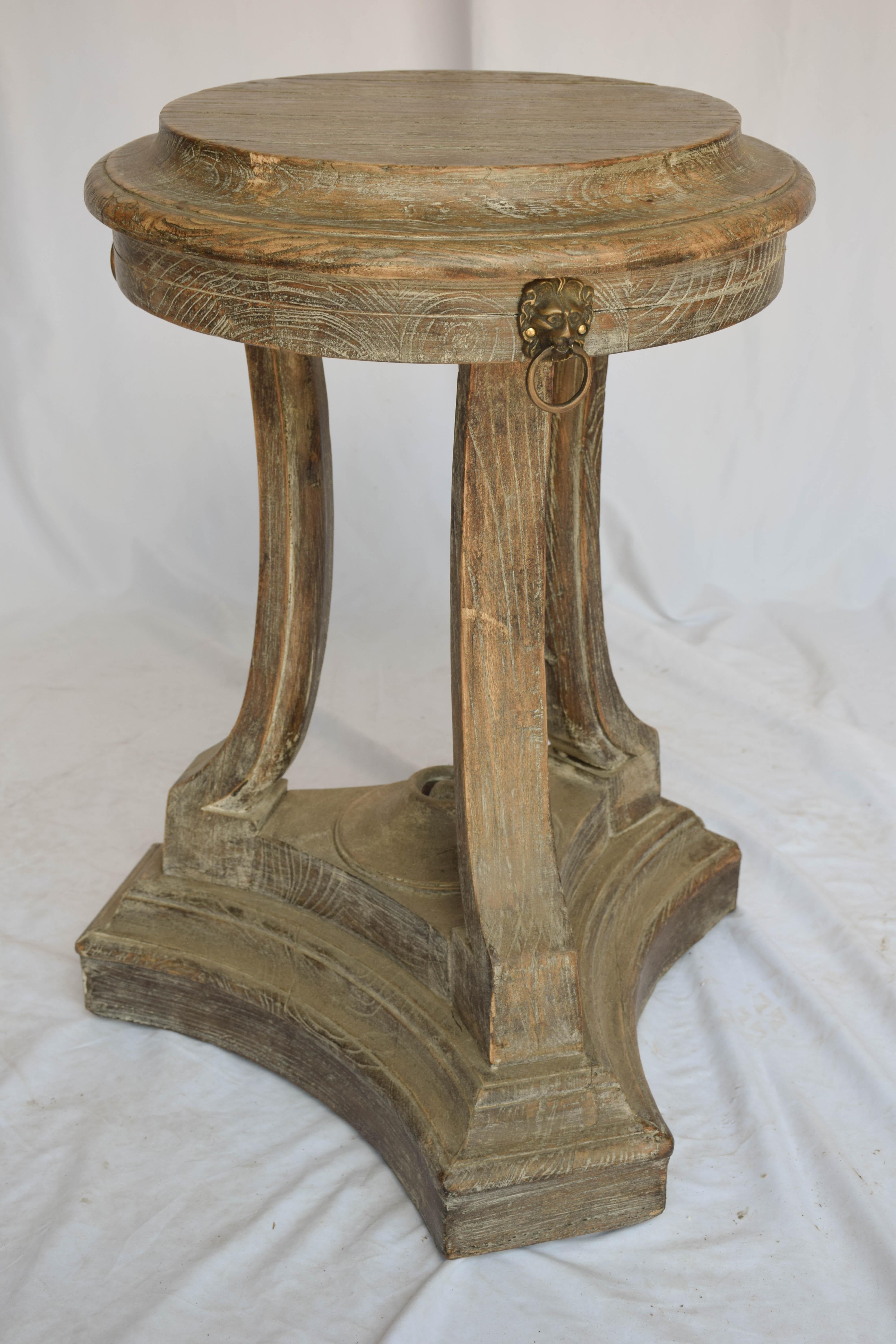 Vintage Oak Round Table 7