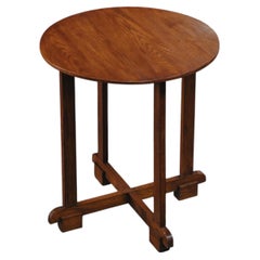 Tavolino vintage in Oak dalla Francia, circa 1960
