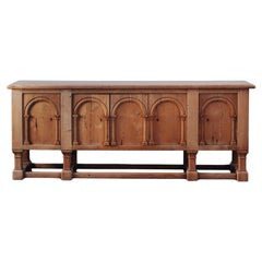 Vintage Oak Sideboard From France, Circa 1940
