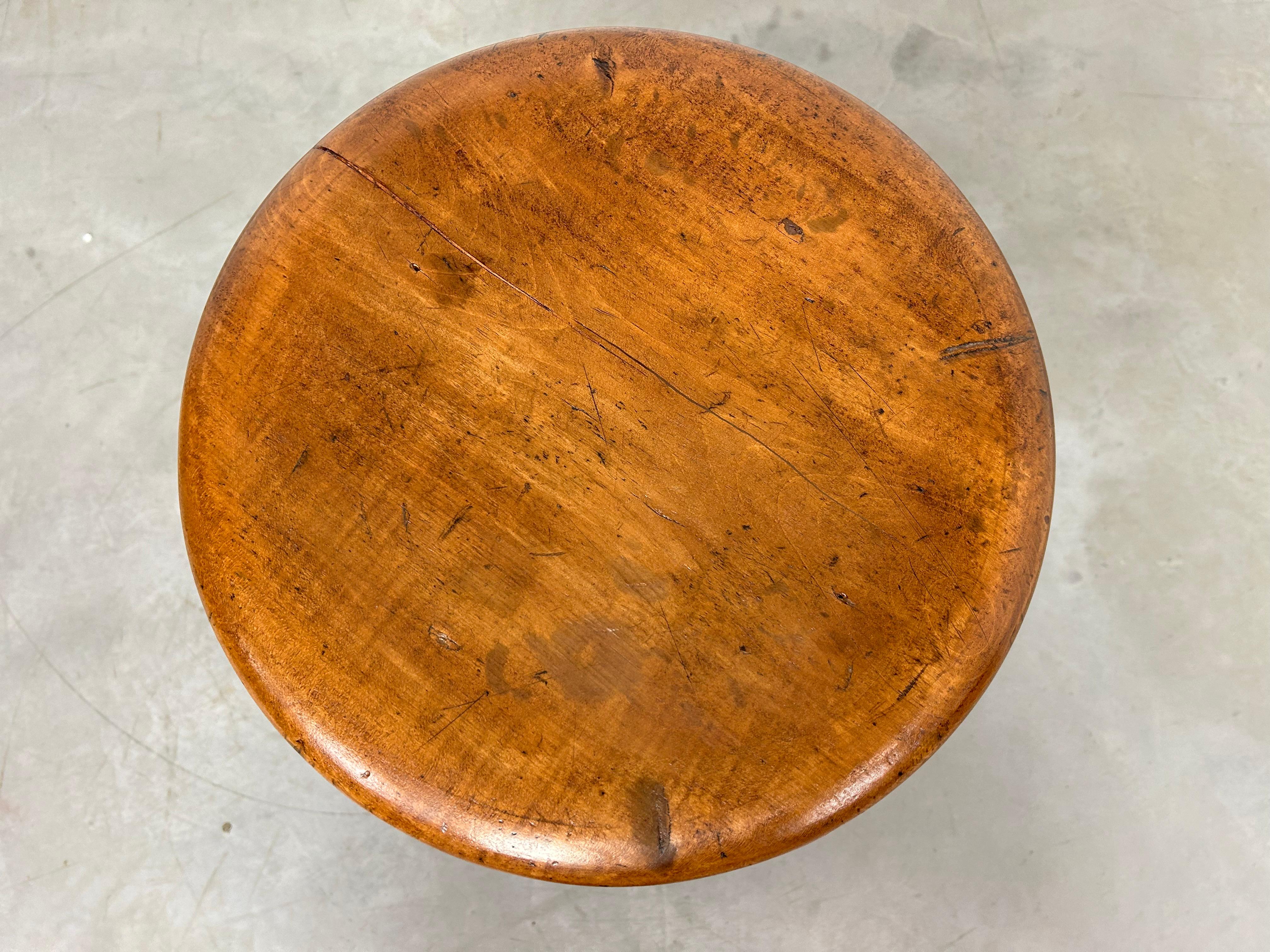 Art Deco Vintage oak swivel stool