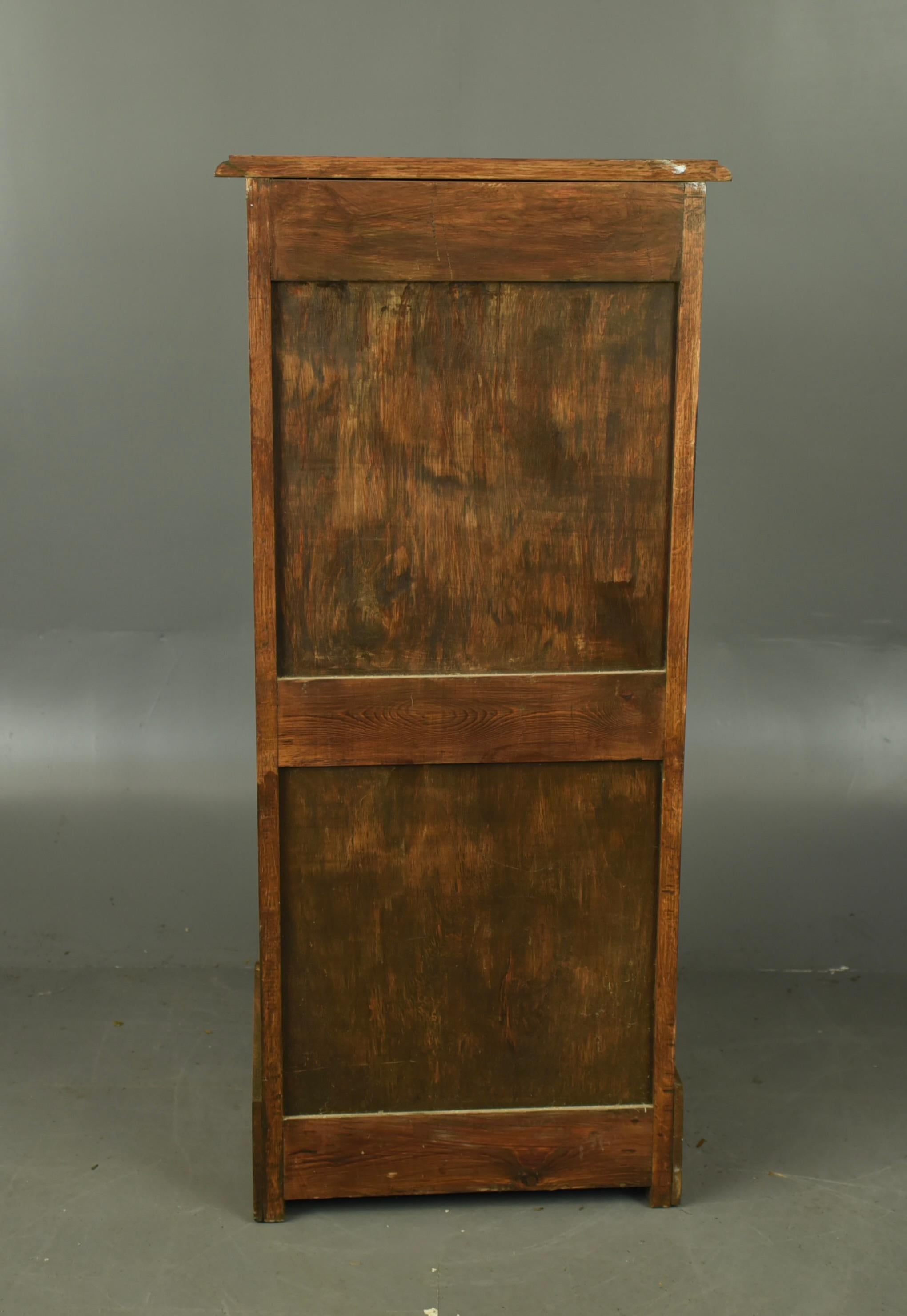 vintage eiche tambour front aktenschrank im Angebot 2