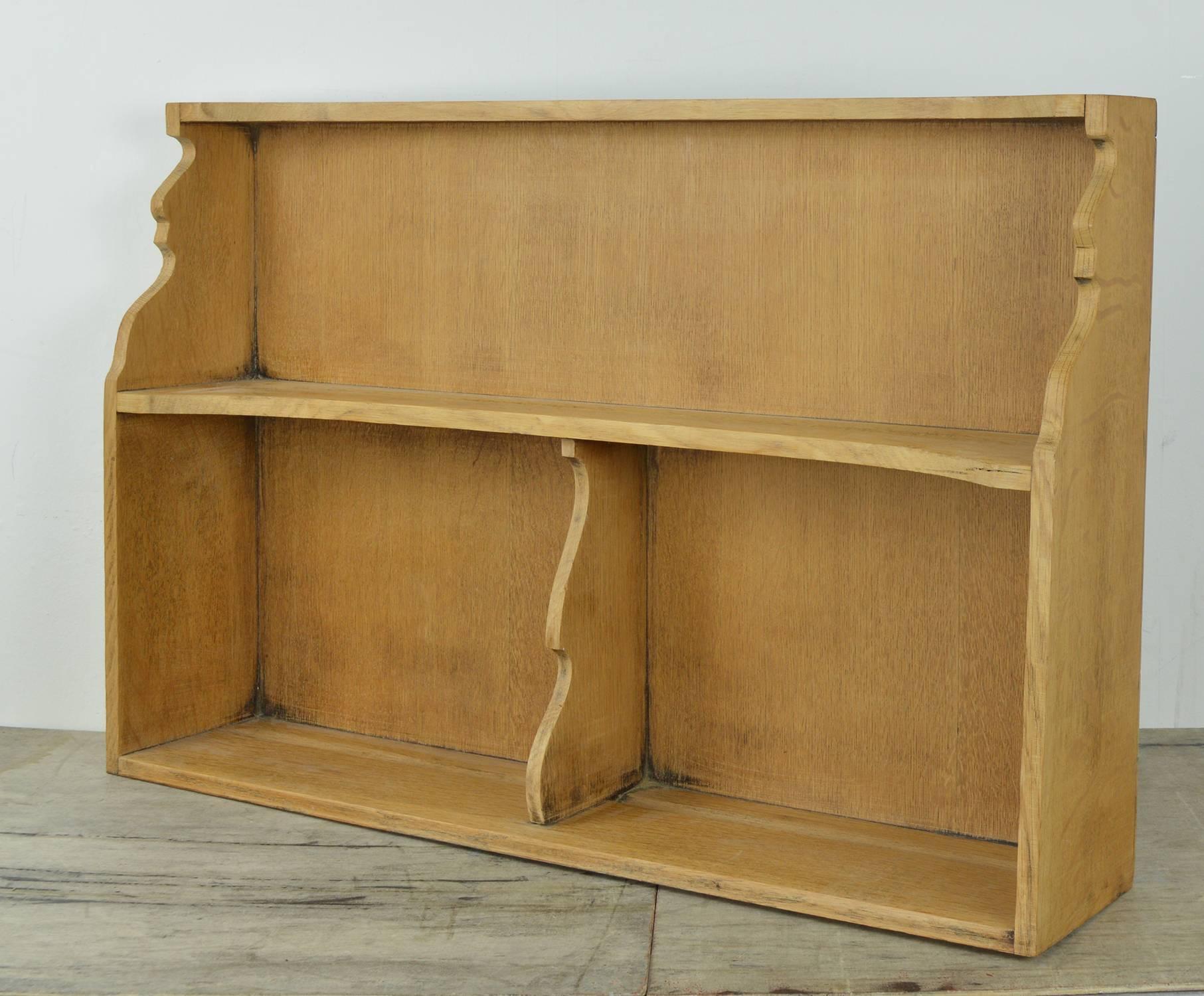 Bleached Vintage Oak Wall Cabinet, English, Midcentury