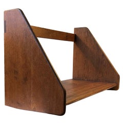 Vintage Oak Wall Shelf by Hans J. Wegner for FDB, 1950s