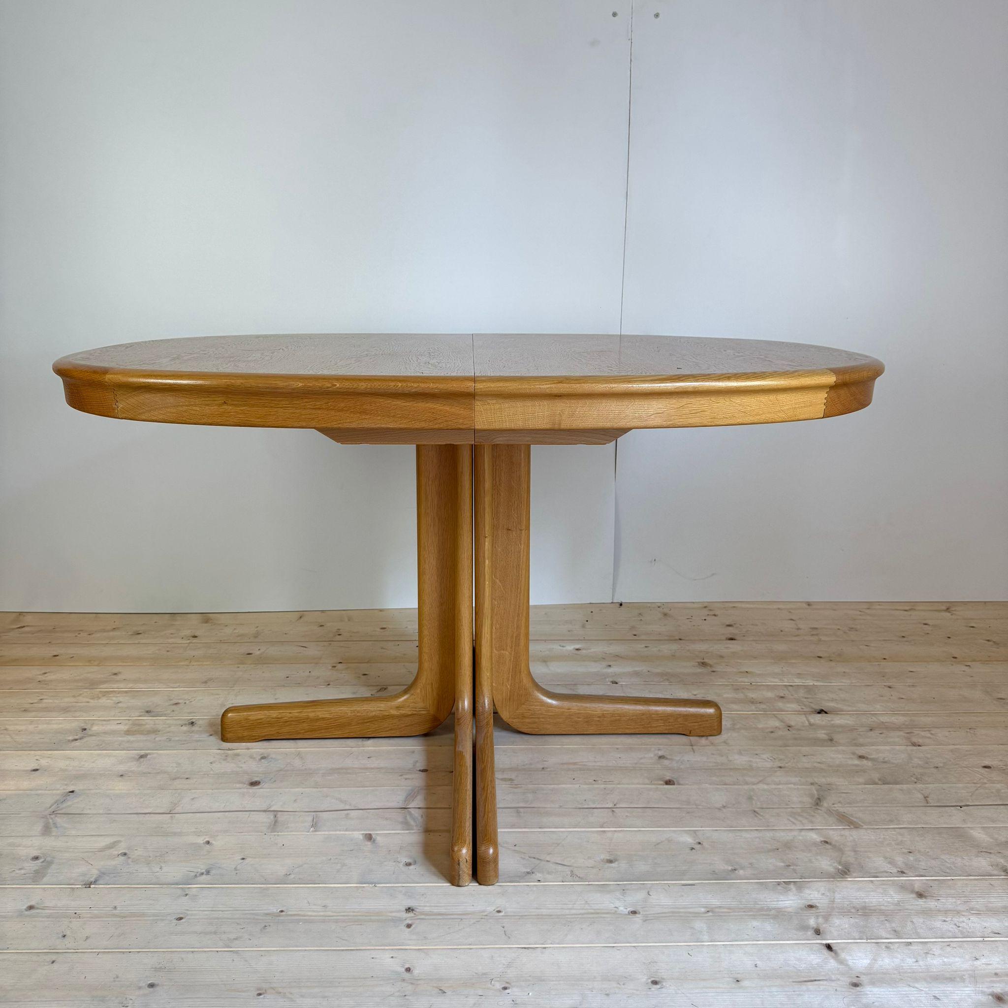 Danish Vintage oak wood dining table, Denmark 1960 en vente