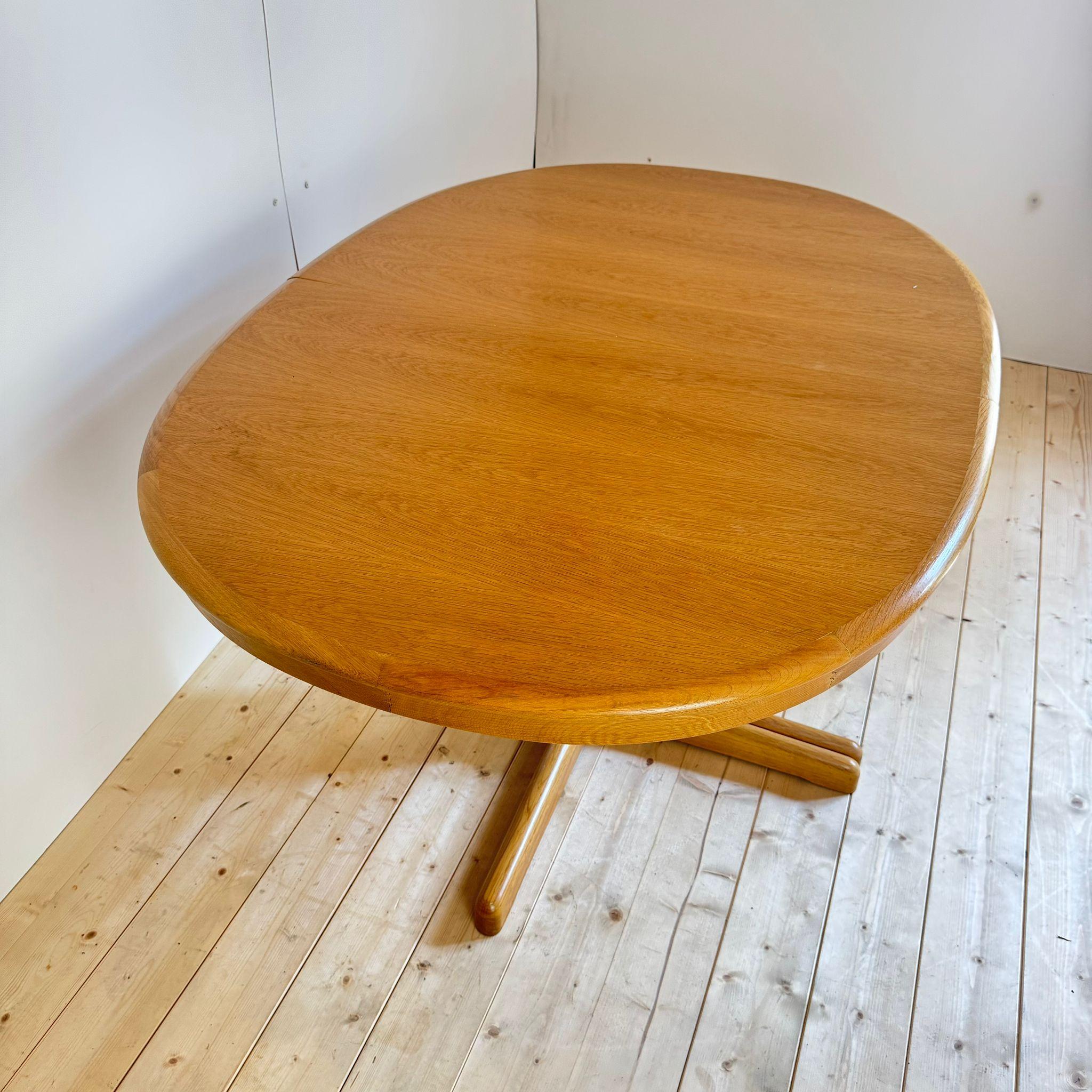 Mid-20th Century Vintage oak wood dining table, Denmark 1960 en vente
