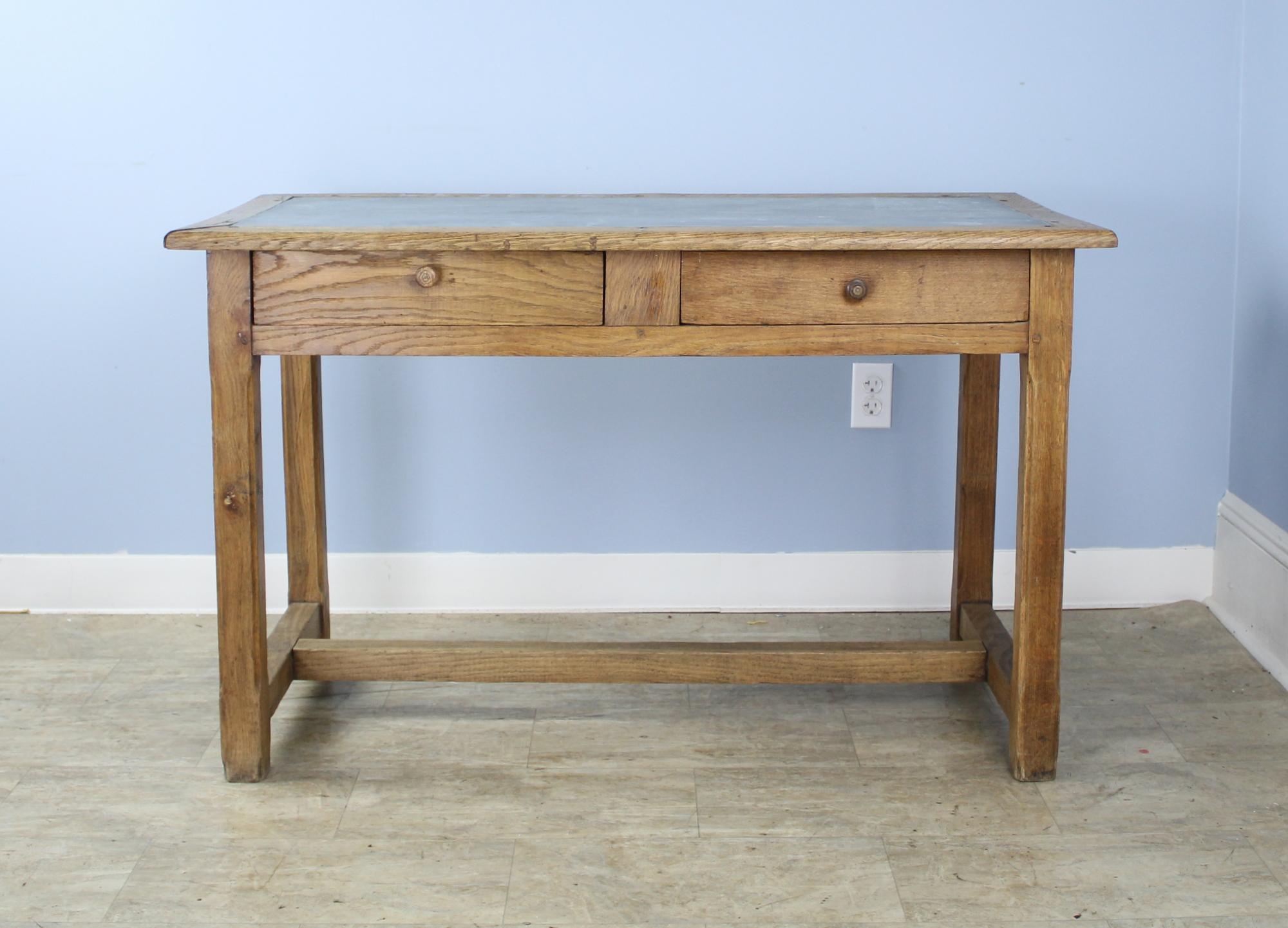 oak writing desk