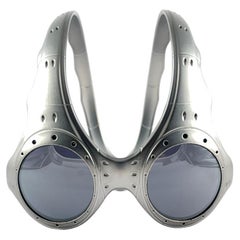 Vintage Oakley Over The Top Black Mirror Lens 2000 Sunglasses