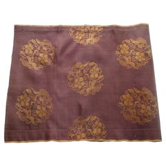 Vintage Obi Brown and Gold Silk Textile