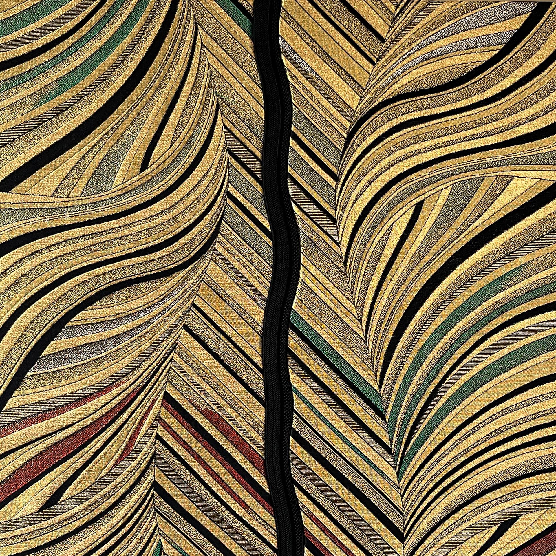 Hand-Crafted Vintage obi textile art 
