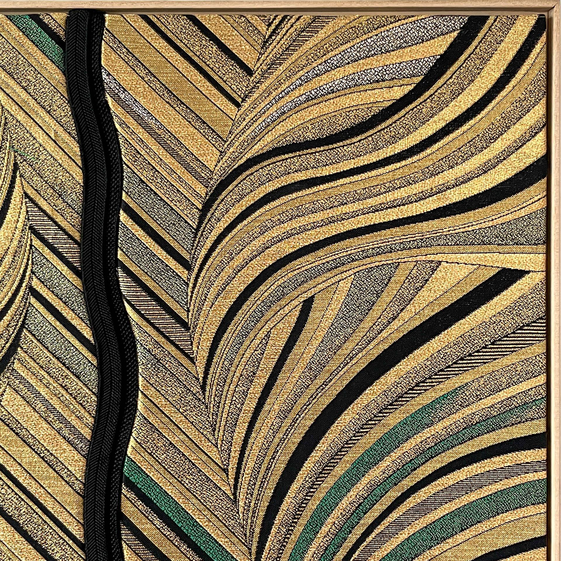 Silk Vintage obi textile art 