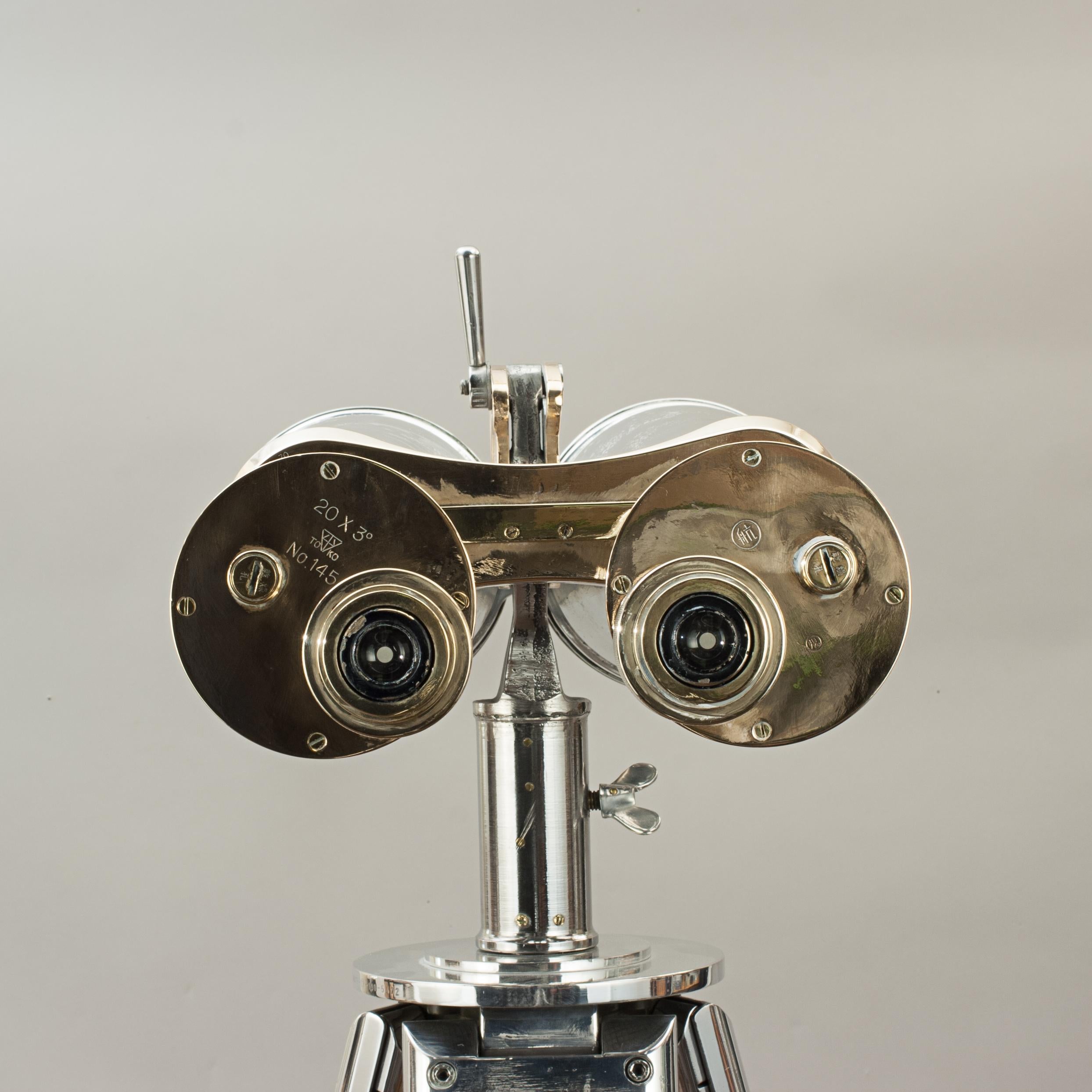 Mid-20th Century Vintage Observation Binoculars by Toko, Japan, 20 X 120 For Sale