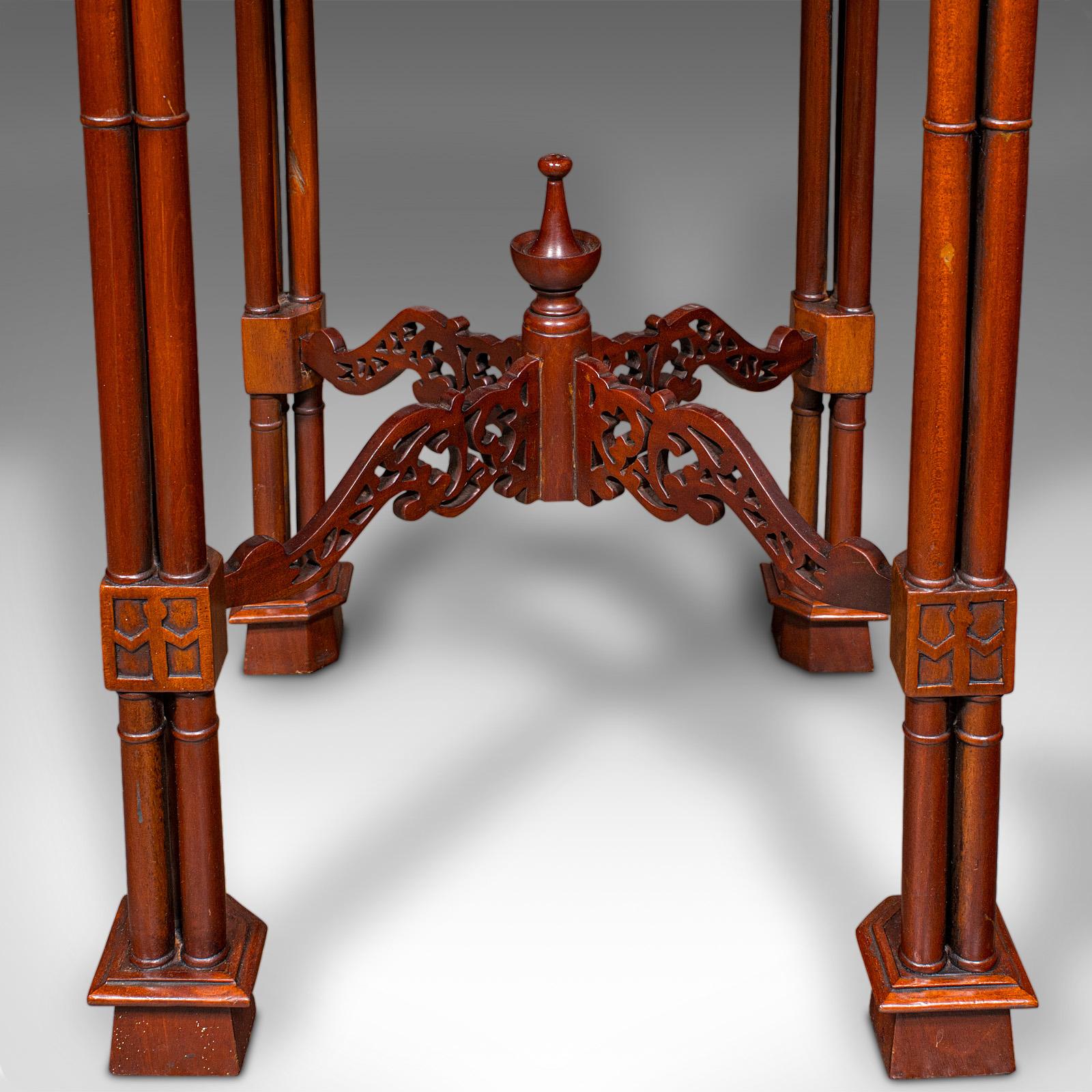 Vintage Occasional Table, Oriental, Chippendale Revival, Lamp, Side, Circa 1970 For Sale 3