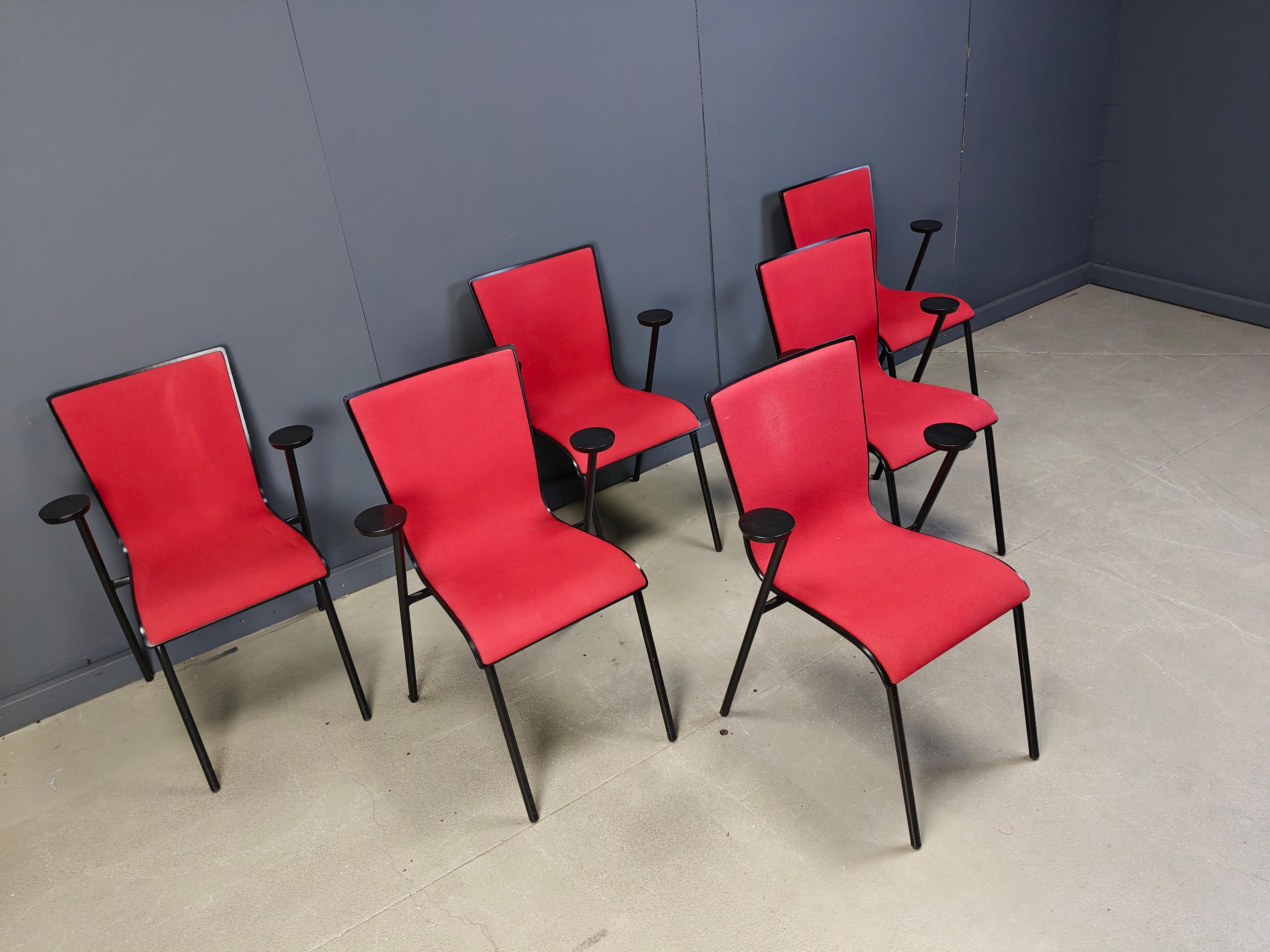 Sedie Occhio vintage di Roel Vandebeek per Drisag, anni 2000 - set di 6 in vendita 4