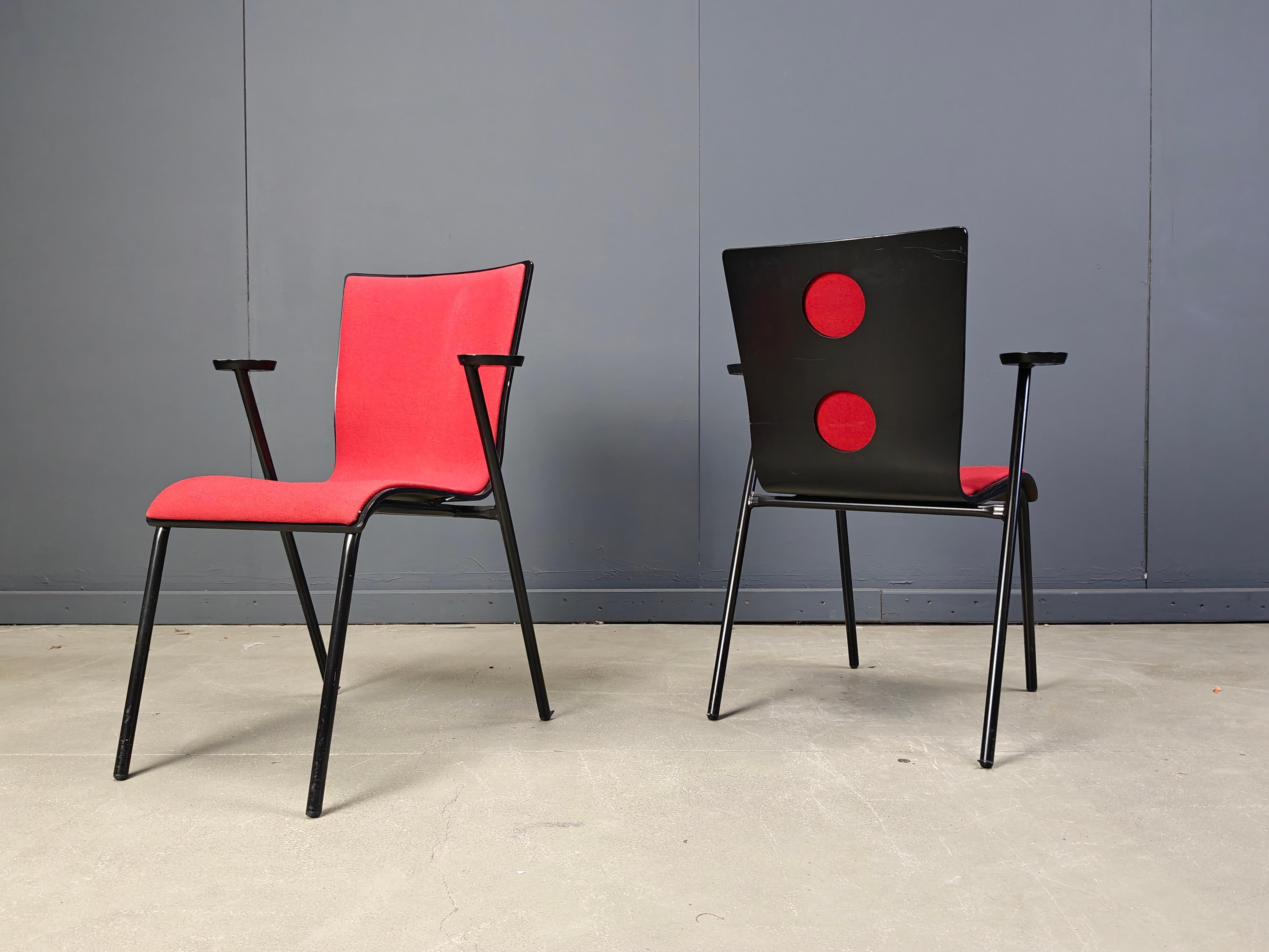 Postmoderno Sedie Occhio vintage di Roel Vandebeek per Drisag, anni 2000 - set di 6 in vendita