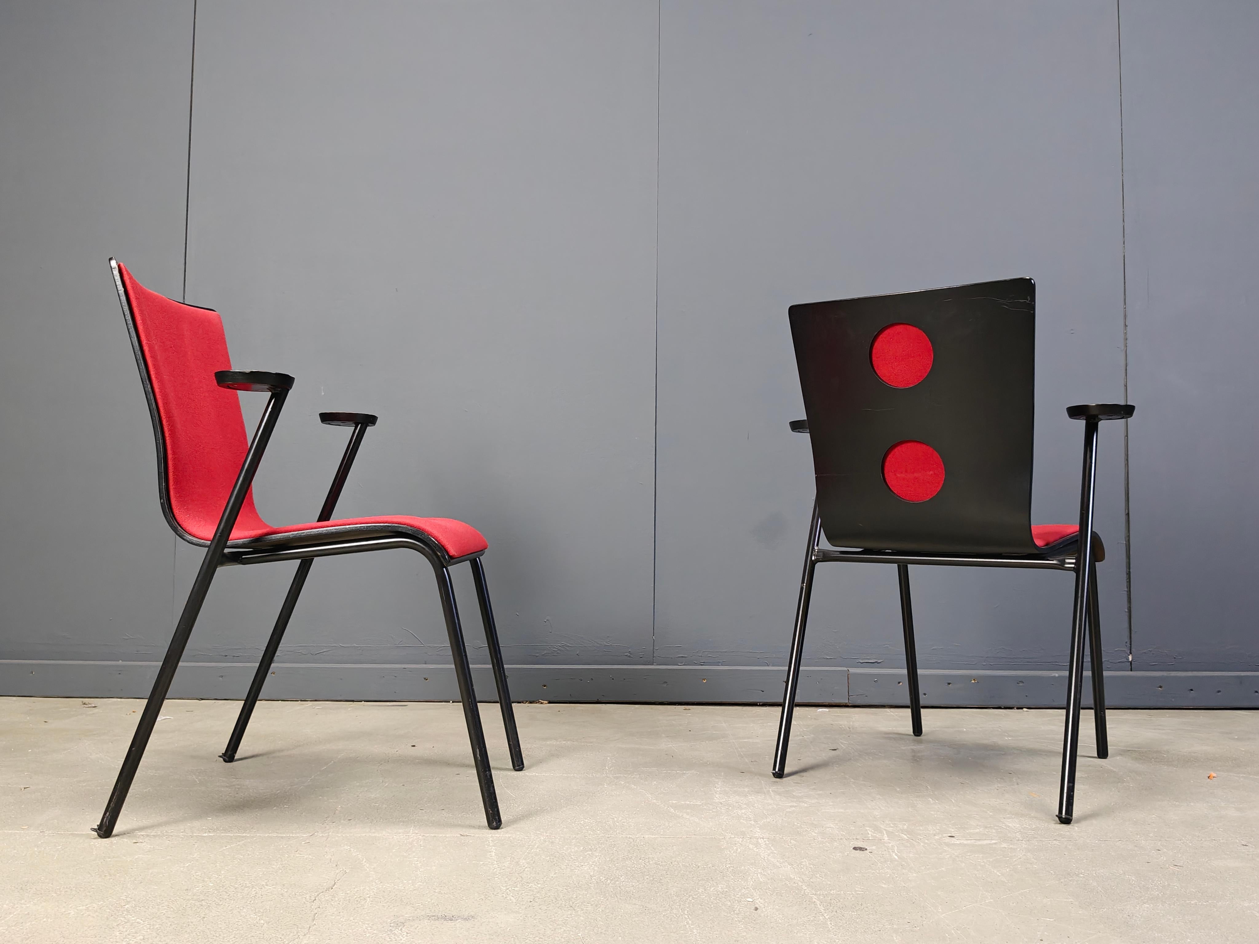 Sedie Occhio vintage di Roel Vandebeek per Drisag, anni 2000 - set di 6 In condizioni buone in vendita a Leuven, Vlaams Gewest