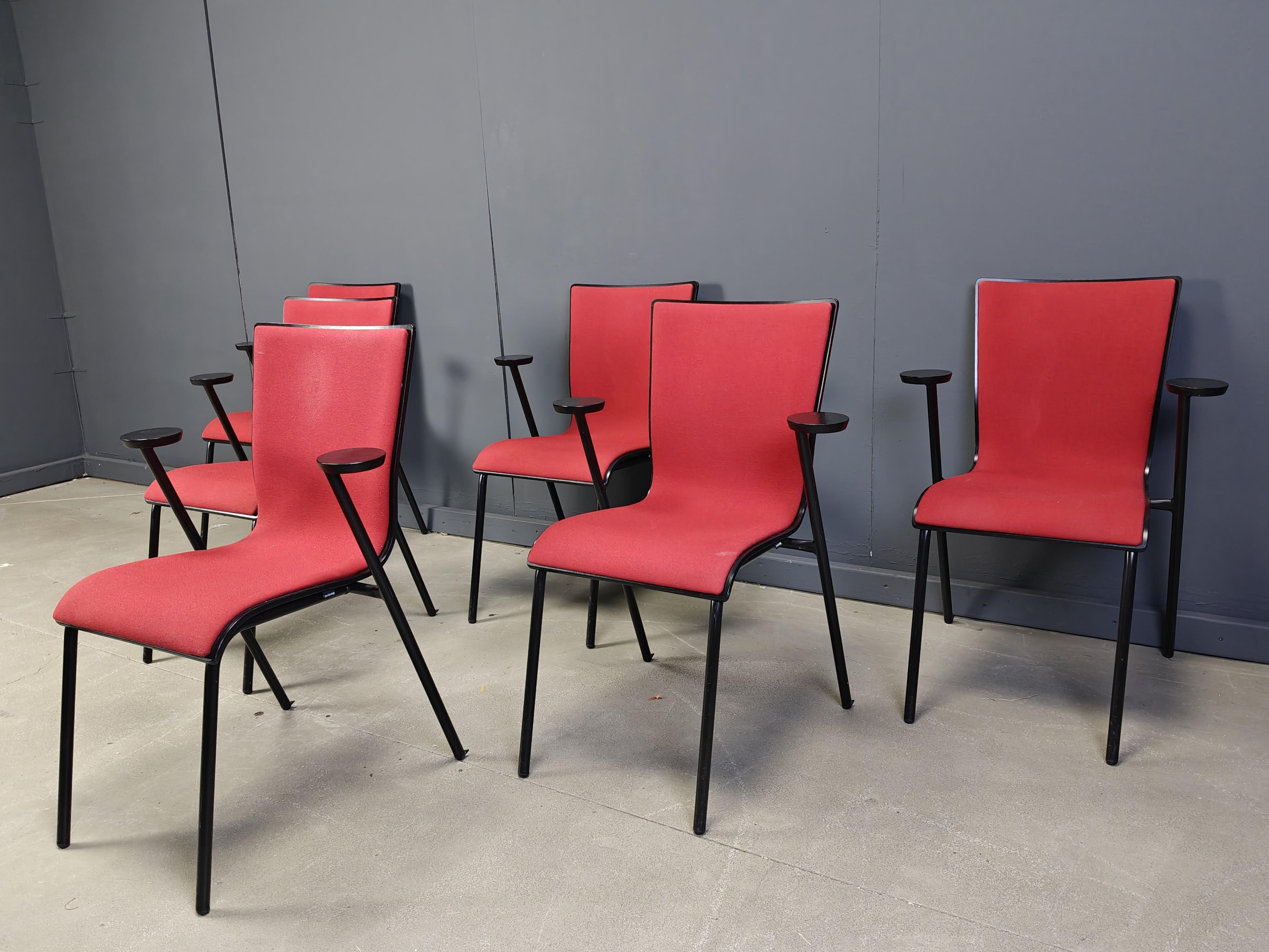 Sedie Occhio vintage di Roel Vandebeek per Drisag, anni 2000 - set di 6 in vendita 2