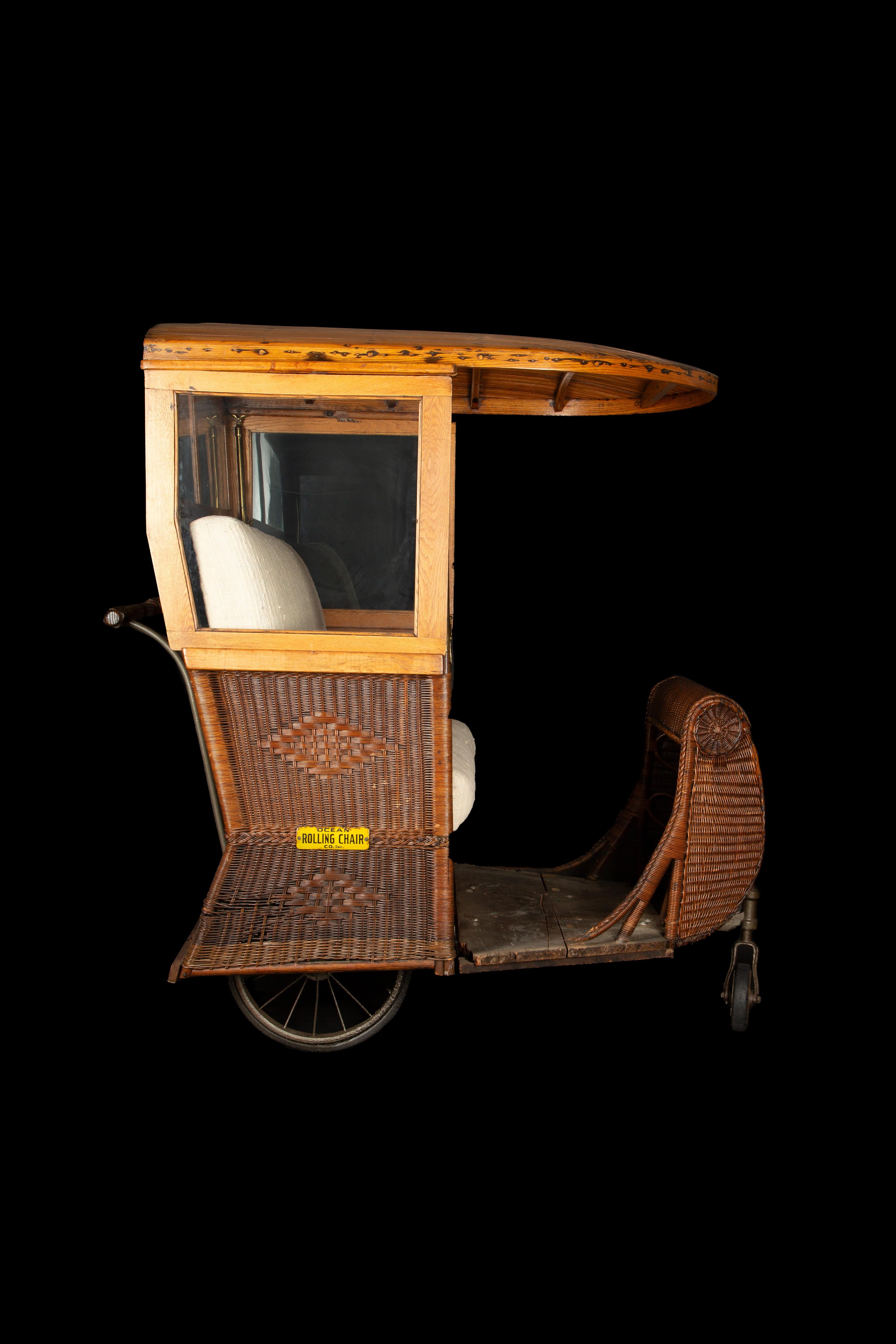 Other Vintage Ocean Rolling Chair Co. Inc. Boardwalk Cart: A Timeless Seaside Treasure For Sale