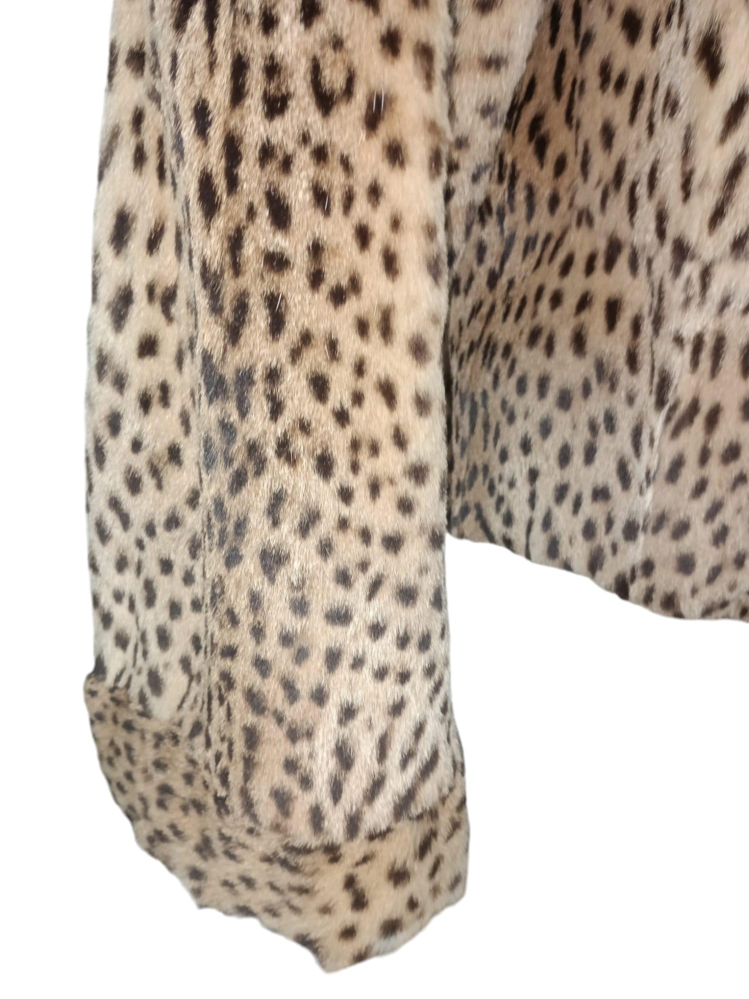 Vintage Ocelot fur coat size 10 2