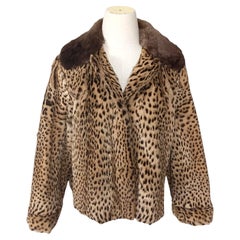 Vintage Ocelot fur coat size 10