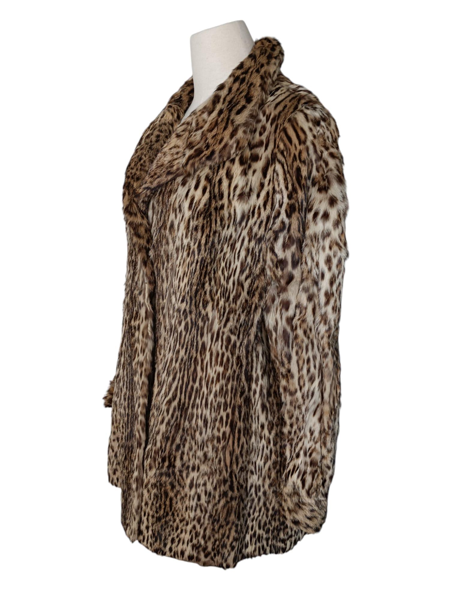Vintage Ocelot fur coat size 12-14 For Sale 5
