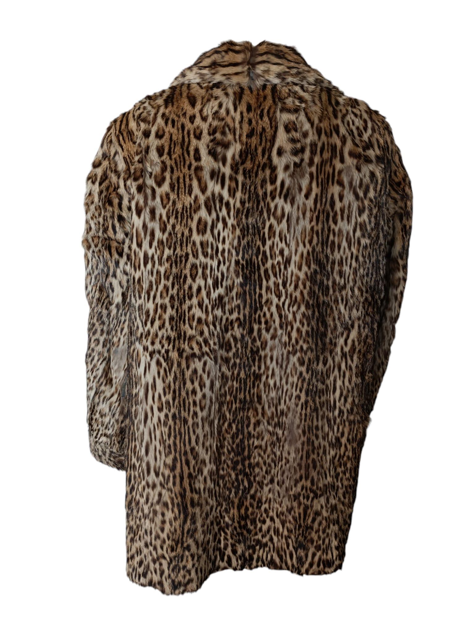 Vintage Ocelot fur coat size 12-14 For Sale 7