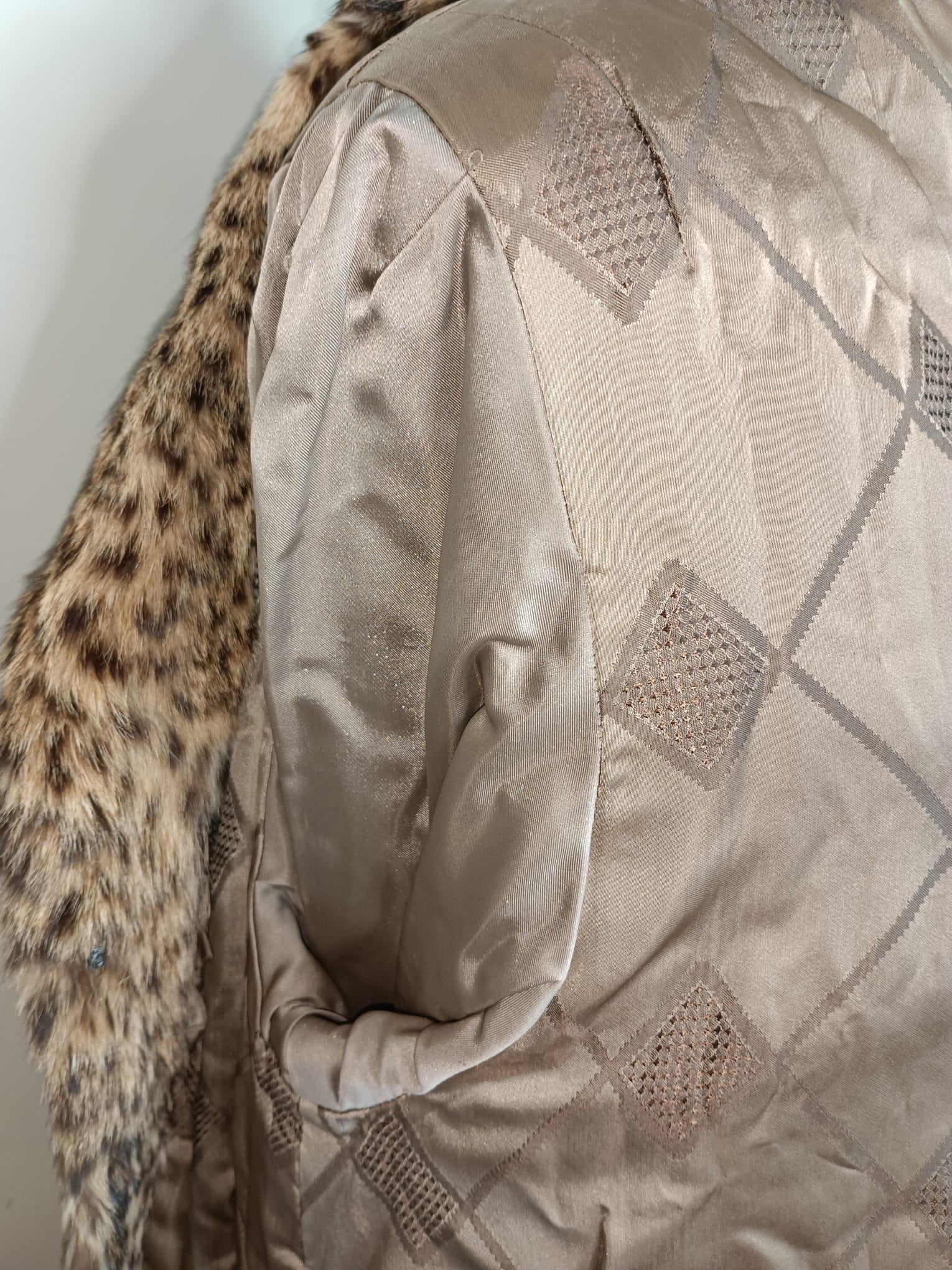 Vintage Ocelot fur coat size 12-14 For Sale 11