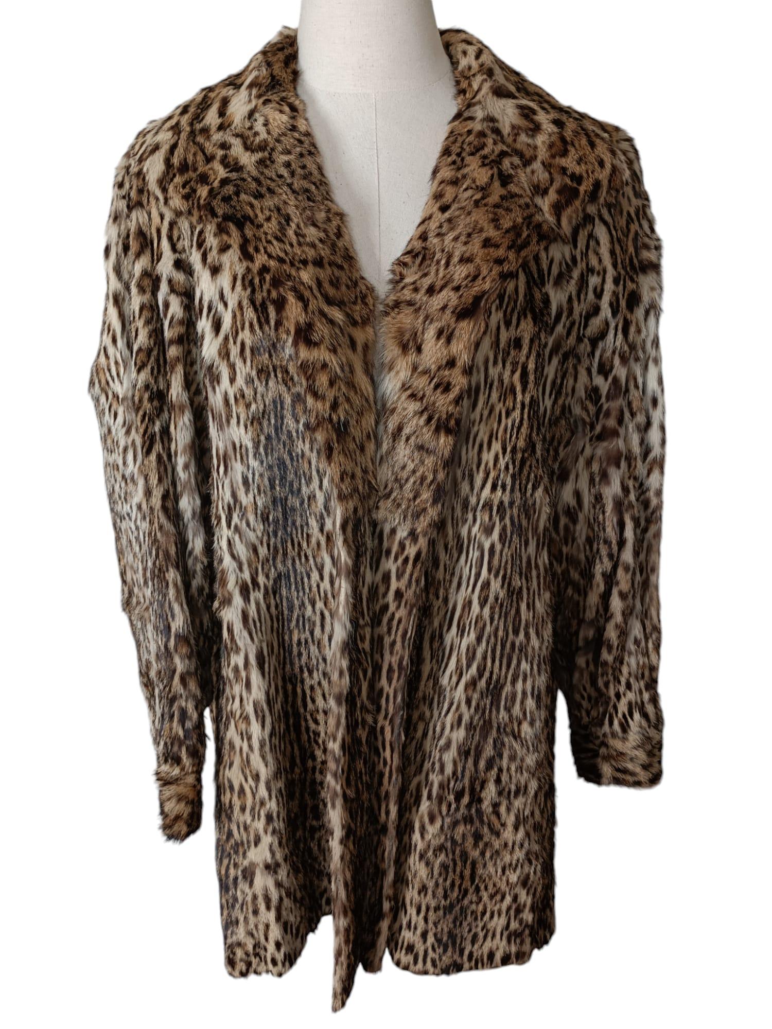 Vintage Ocelot fur coat size 12-14 For Sale 3