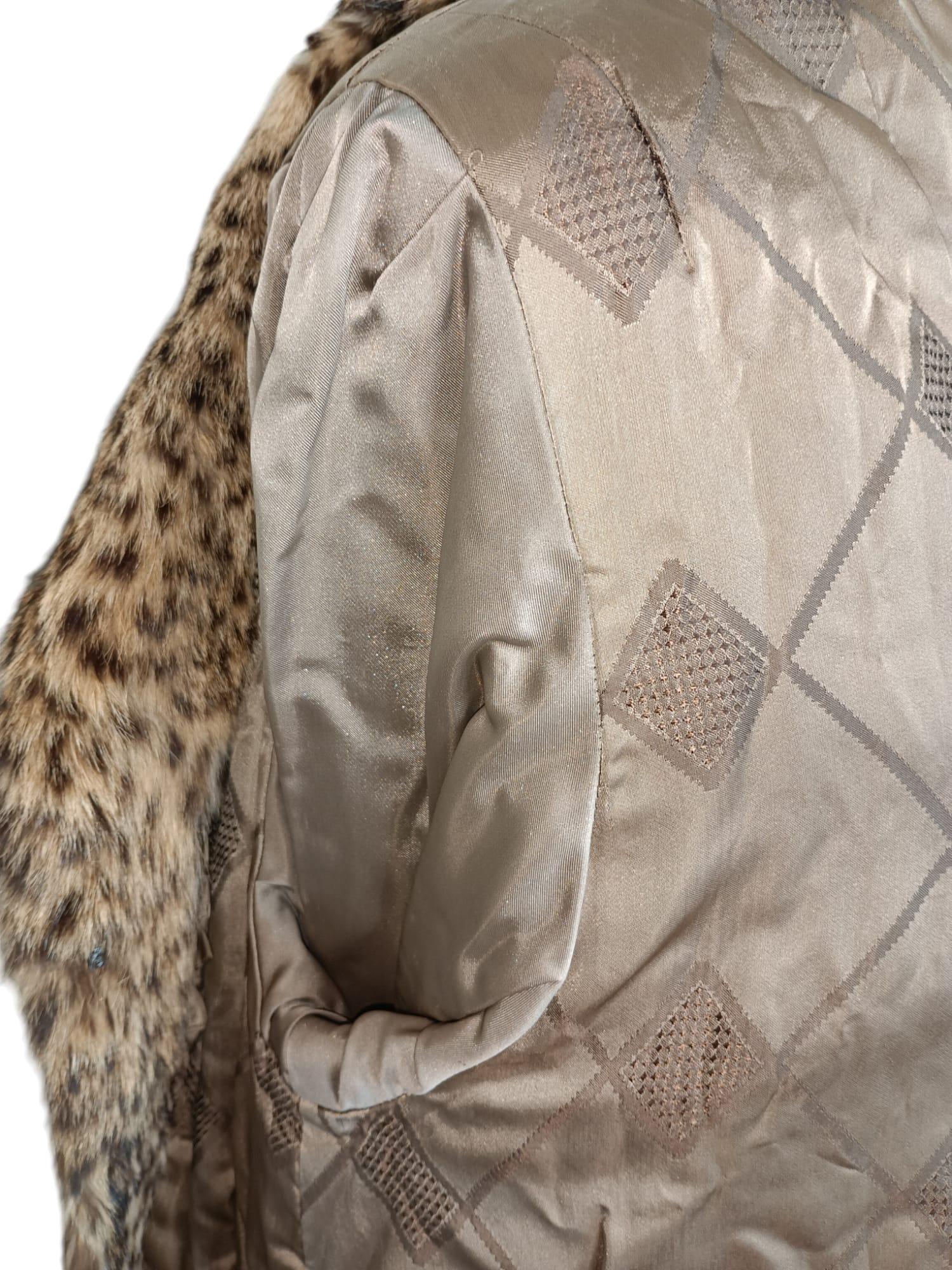 Vintage Ocelot fur coat size 12-14 For Sale 4