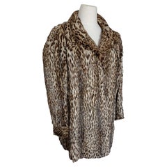 Vintage Ocelot fur coat size 12-14