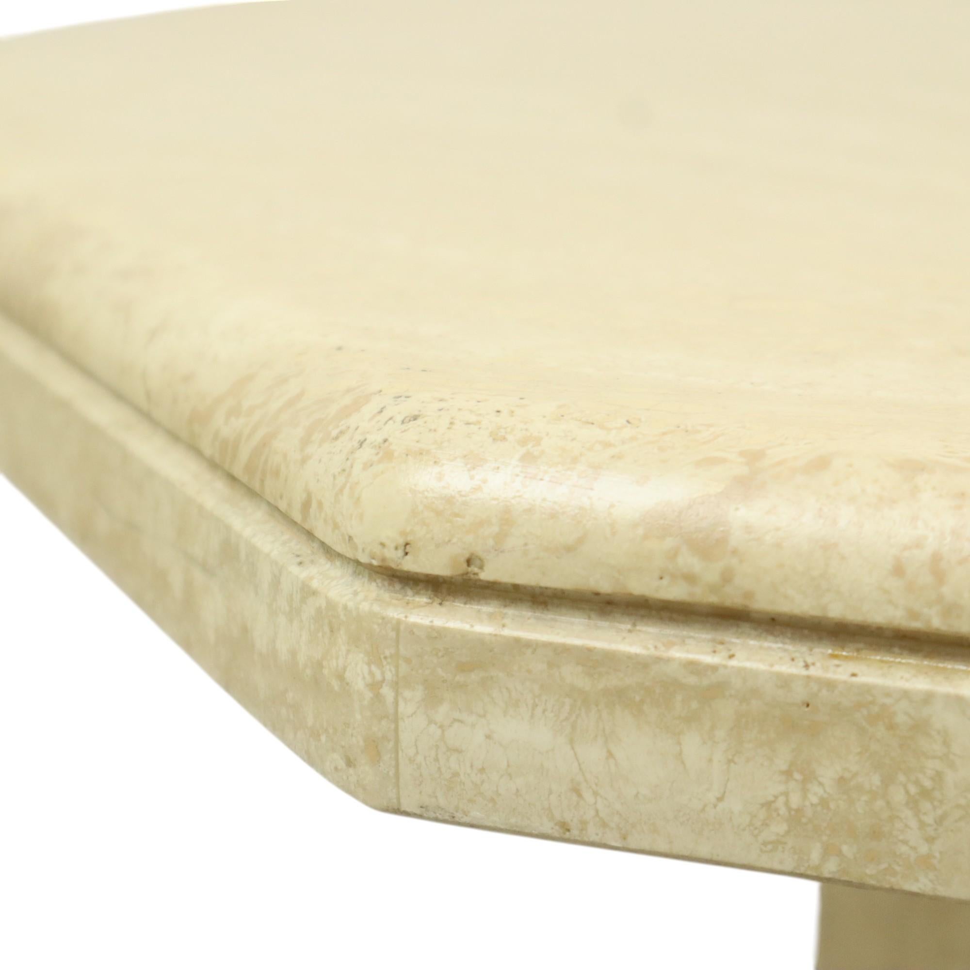 Table basse octogonale italienne design des années 70 en vente 11