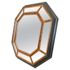 Vintage octogonal italian mirror, 1960s