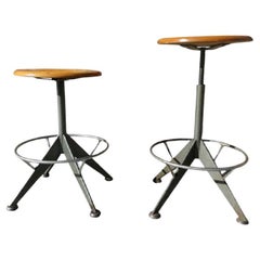Sgabelli da officina vintage Odelberg e Olson a coppia