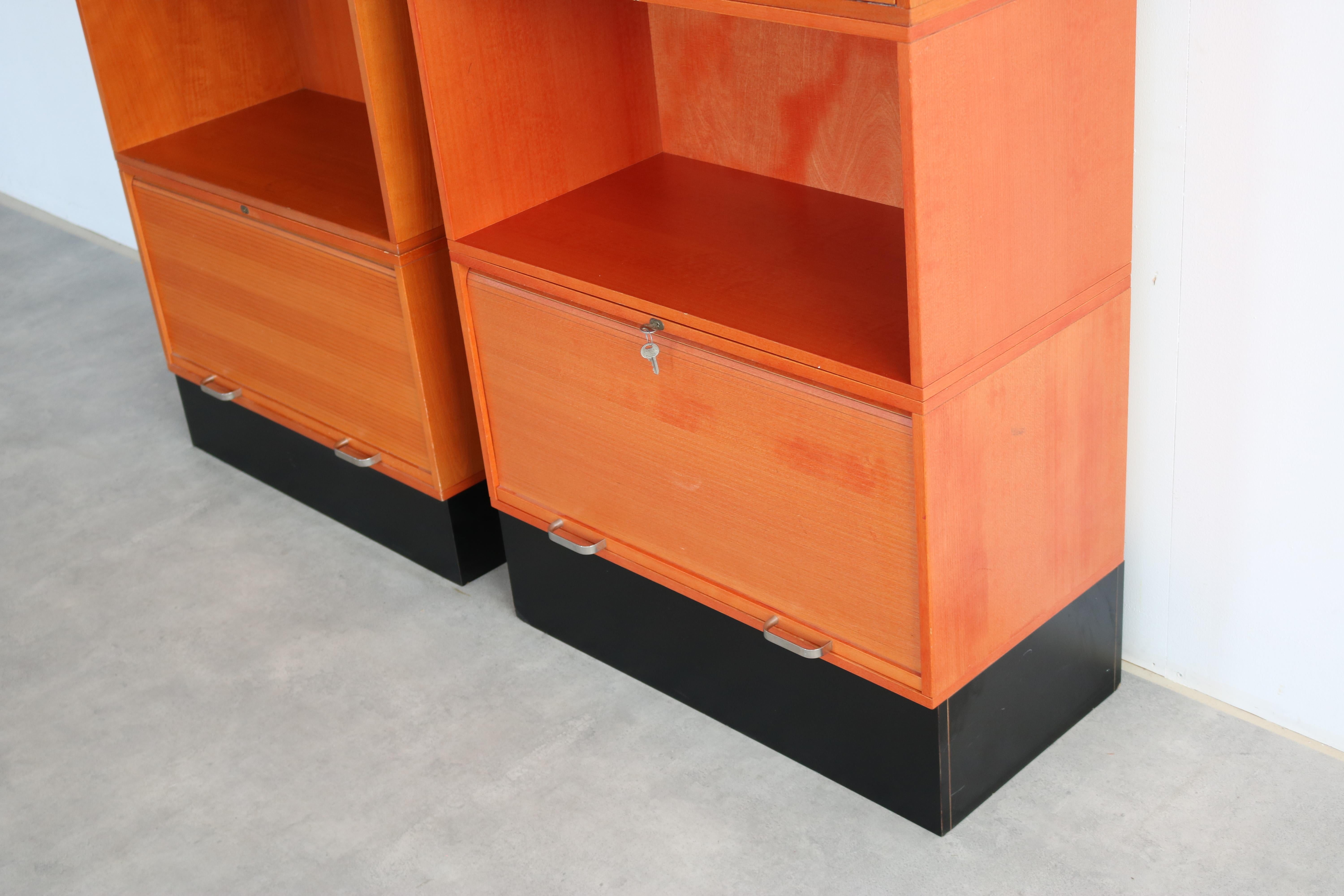 vintage office cabinet  filing cabinet  modular  Swedish For Sale 9
