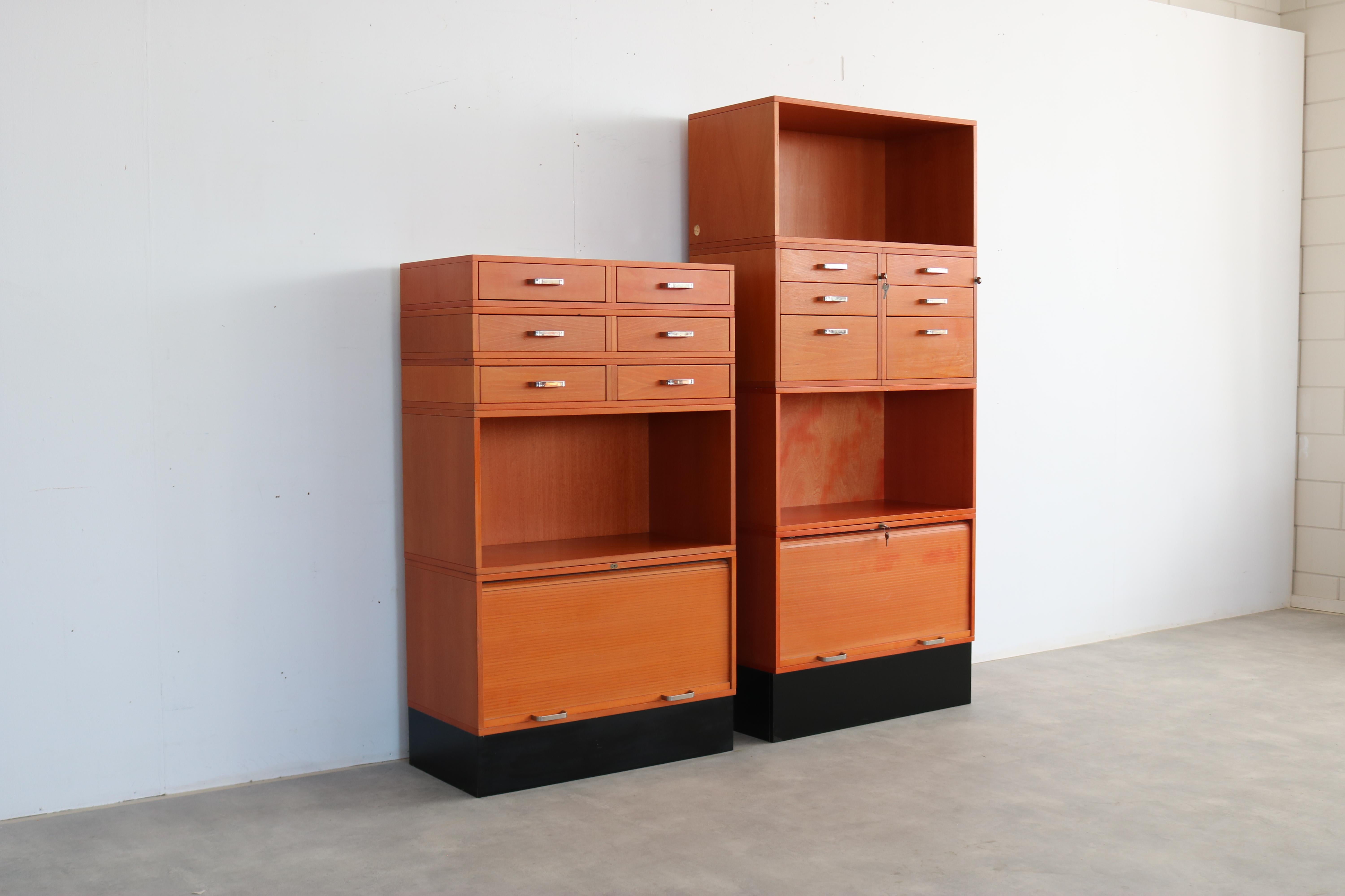 Late 20th Century vintage office cabinet  filing cabinet  modular  Swedish For Sale