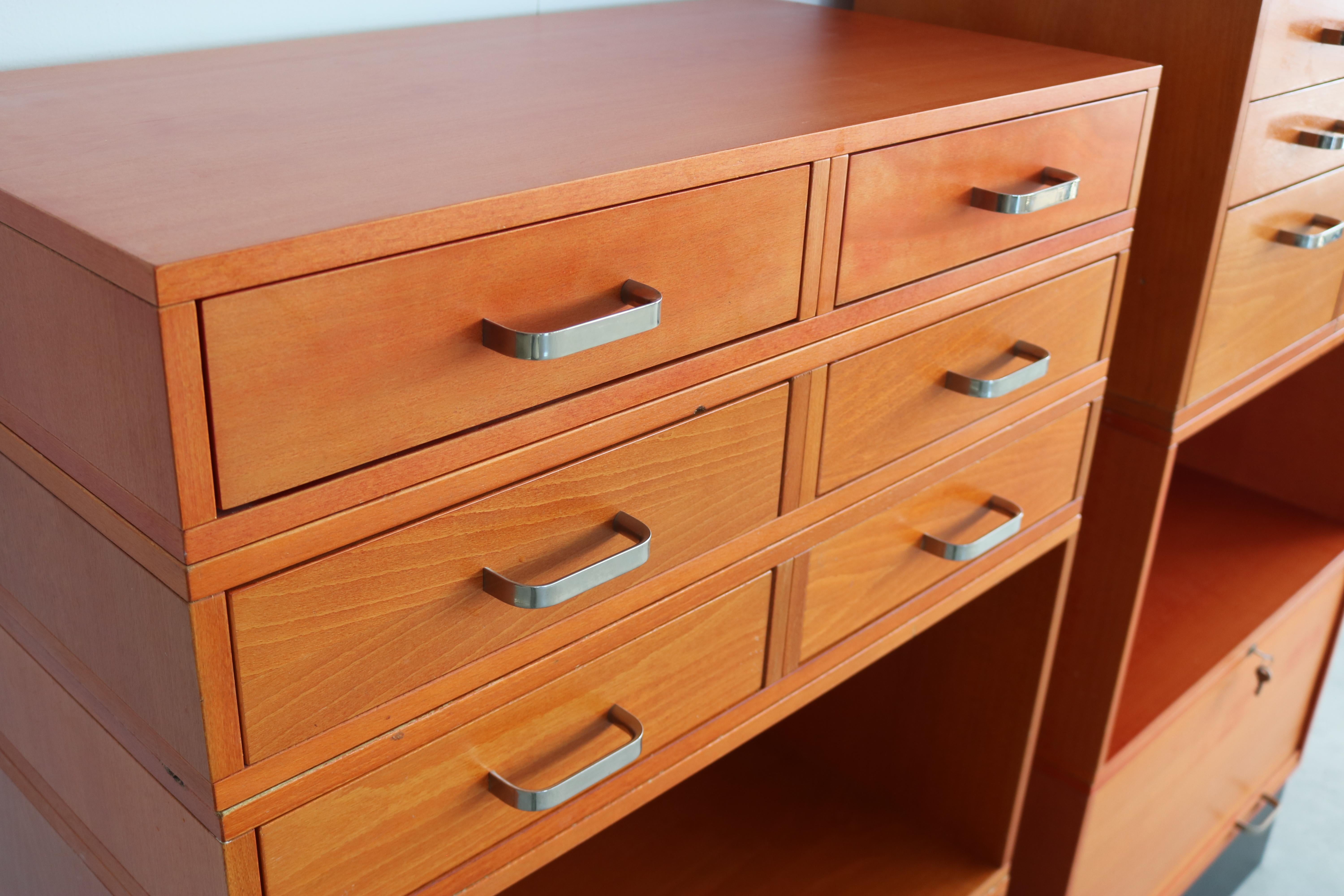 vintage office cabinet  filing cabinet  modular  Swedish For Sale 2