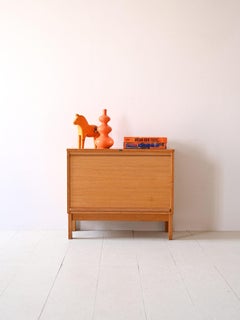 Vintage office cabinet with rolling shutter