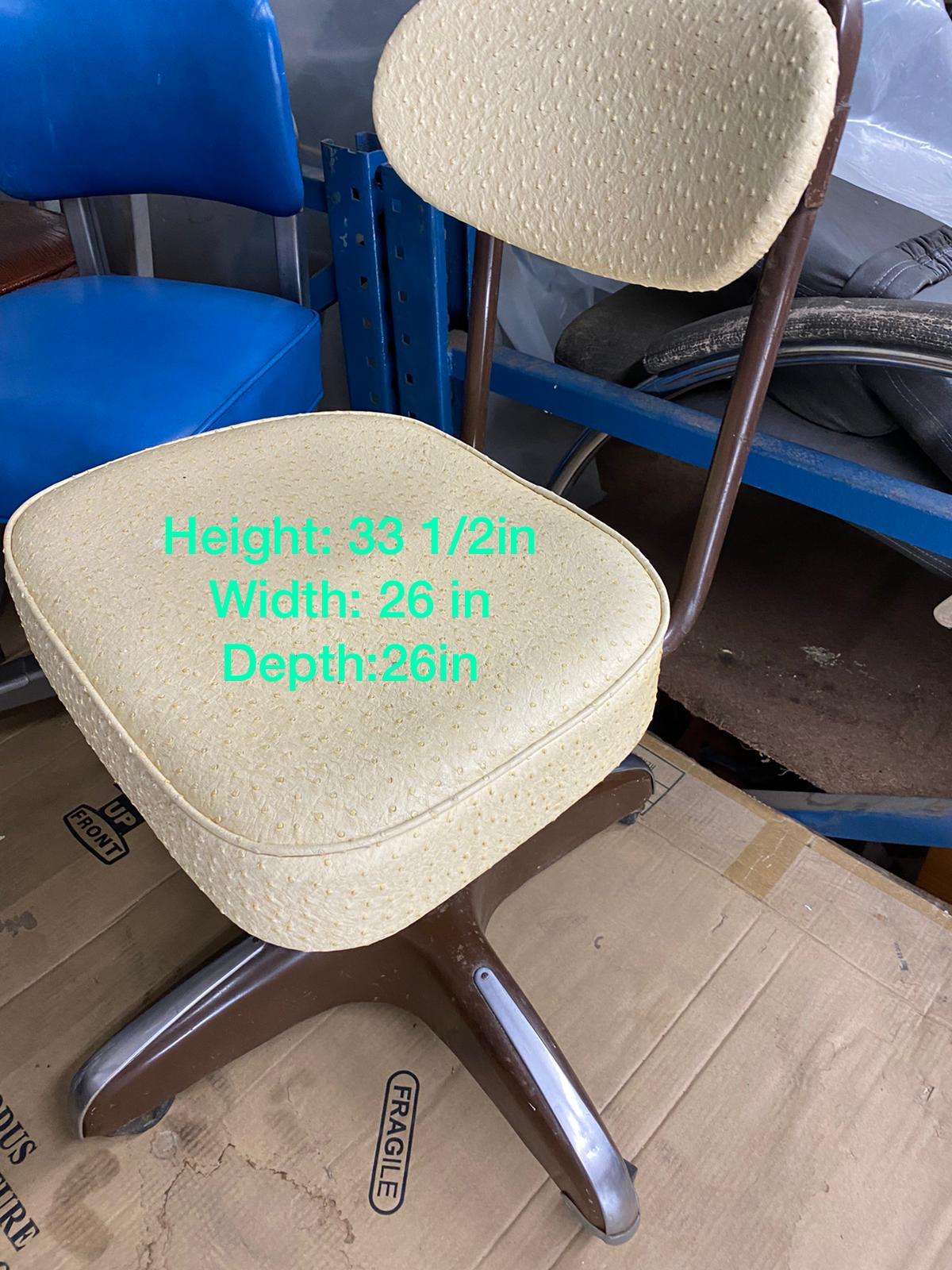 Vintage Office Chairs Set of Three For Sale 3